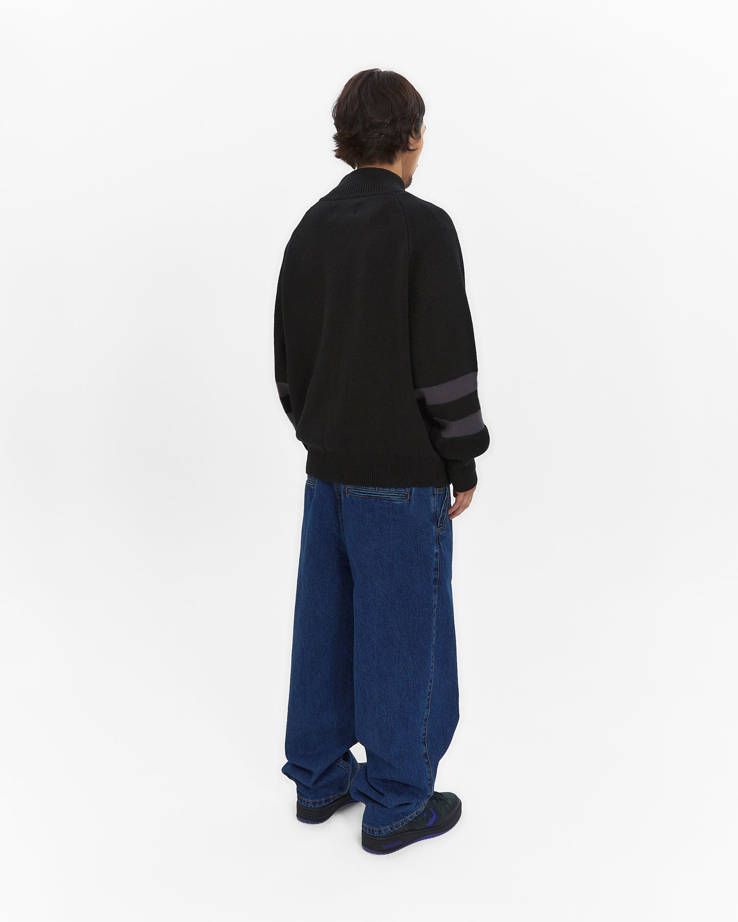 Front Pocket knit Zip-up