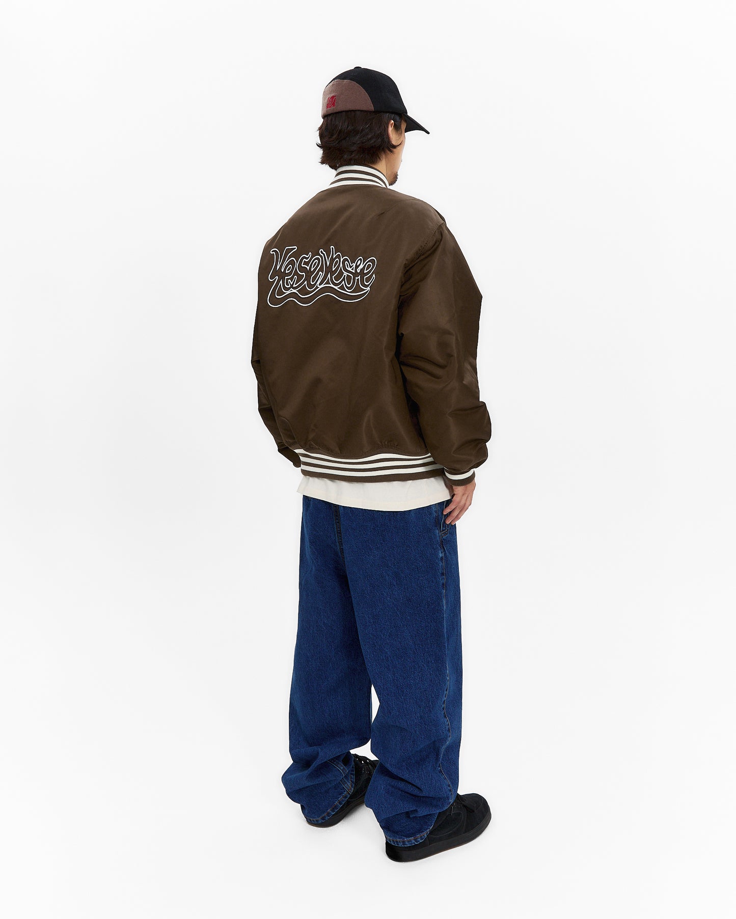 Y.E.S Snail Logo Stadium Jacket