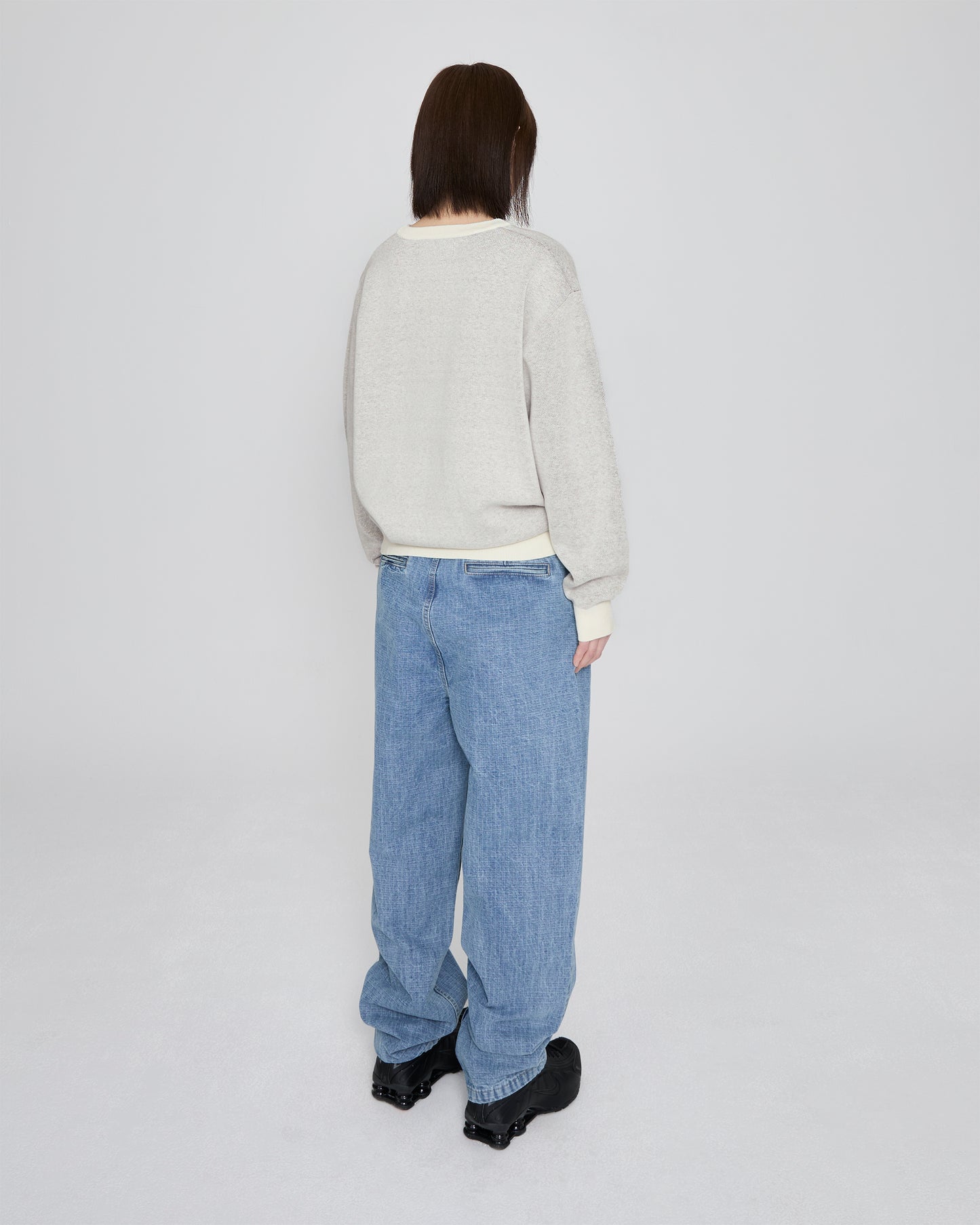 Snail Logo Long Sleeve Knit Pullover