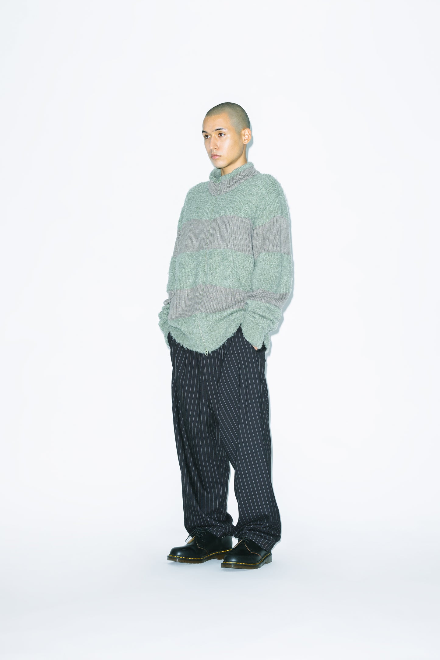 Stripe Tucked Pants