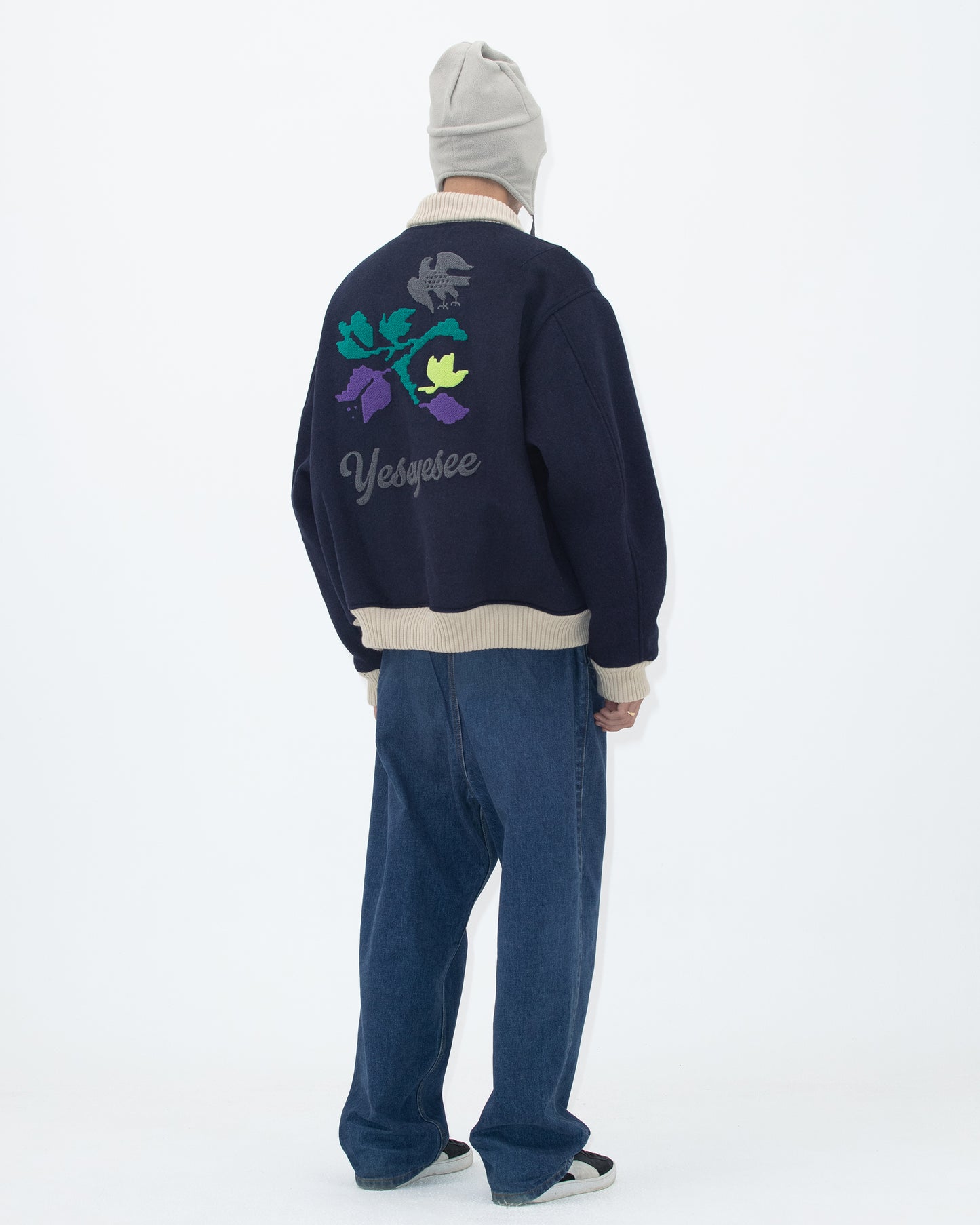 Floral Varsity Jacket