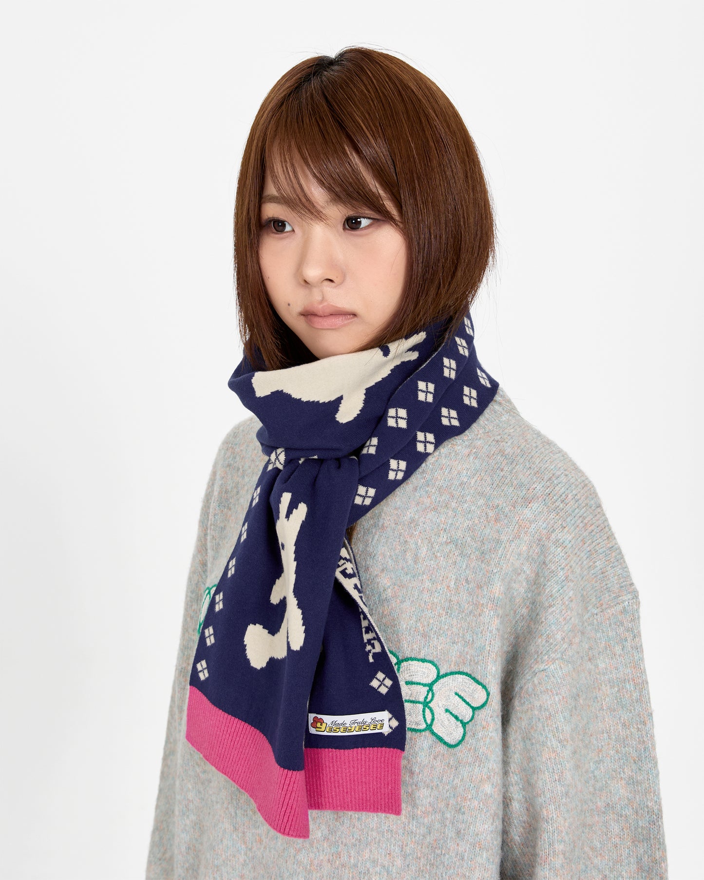 Dolphin Knit Scarf