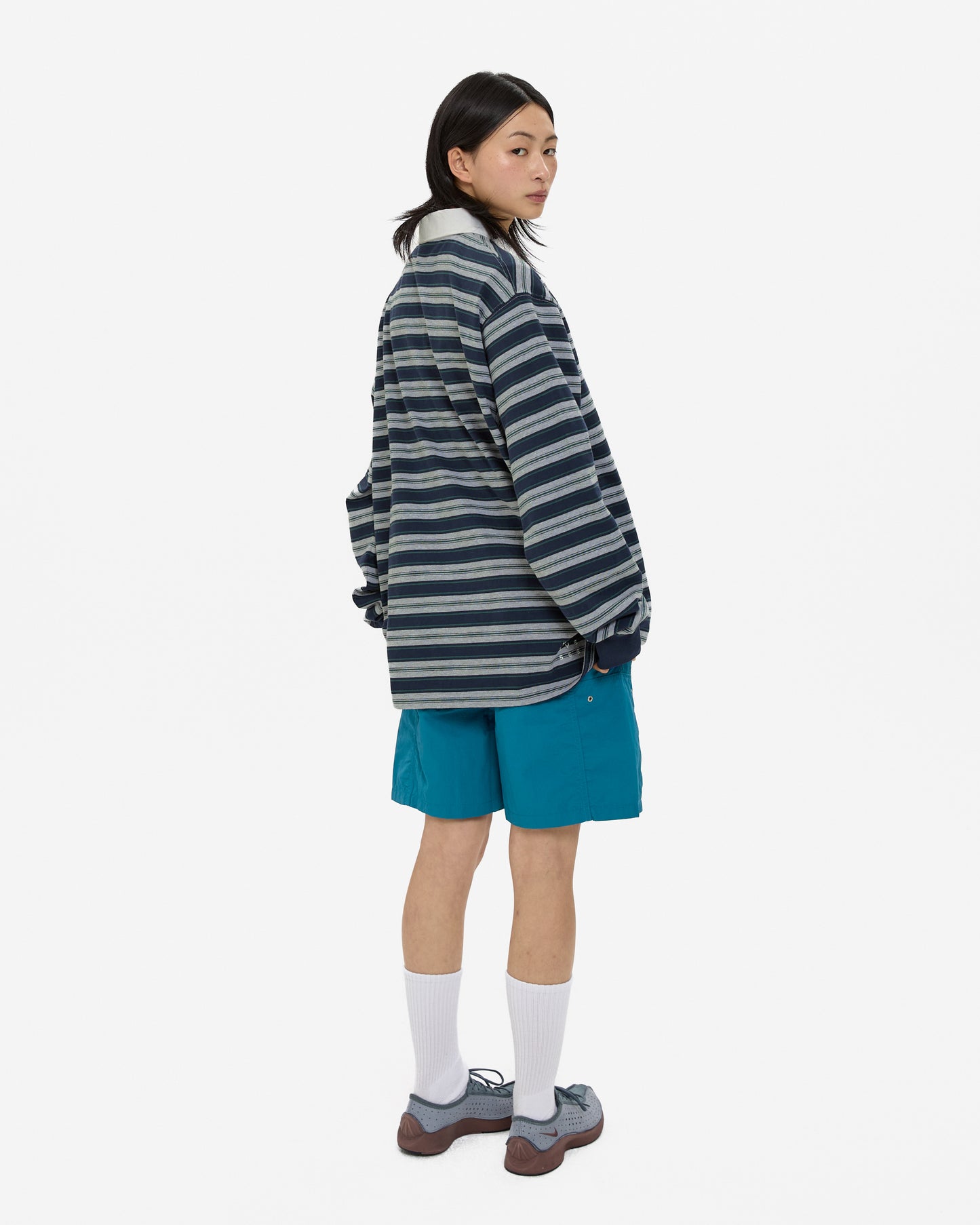 Paneled Nylon Shorts