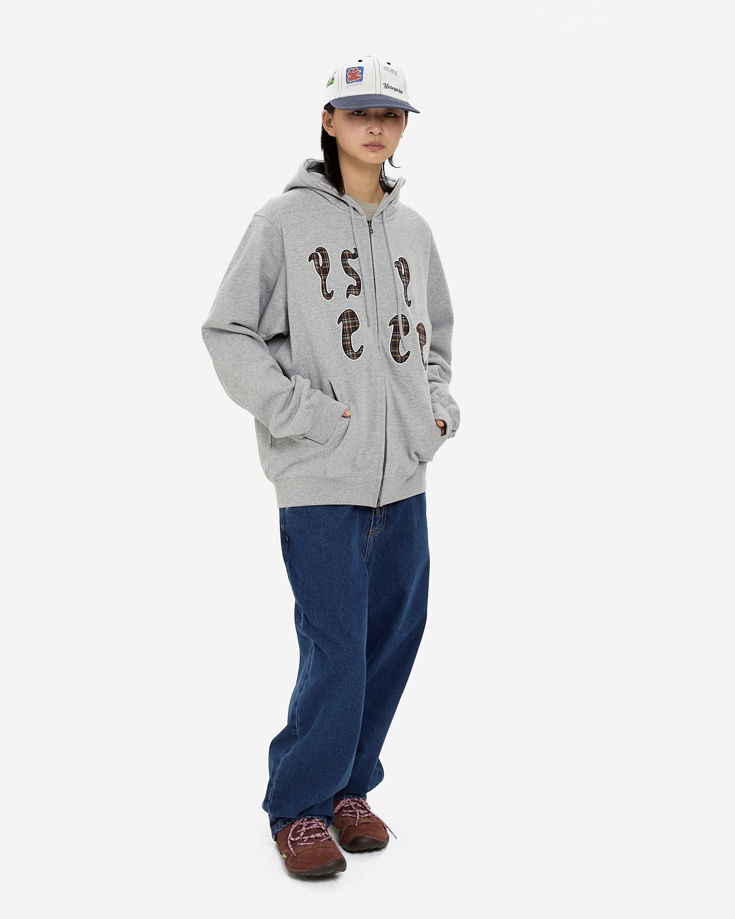 Y.E.S Bully Check Zip-up Hoodie
