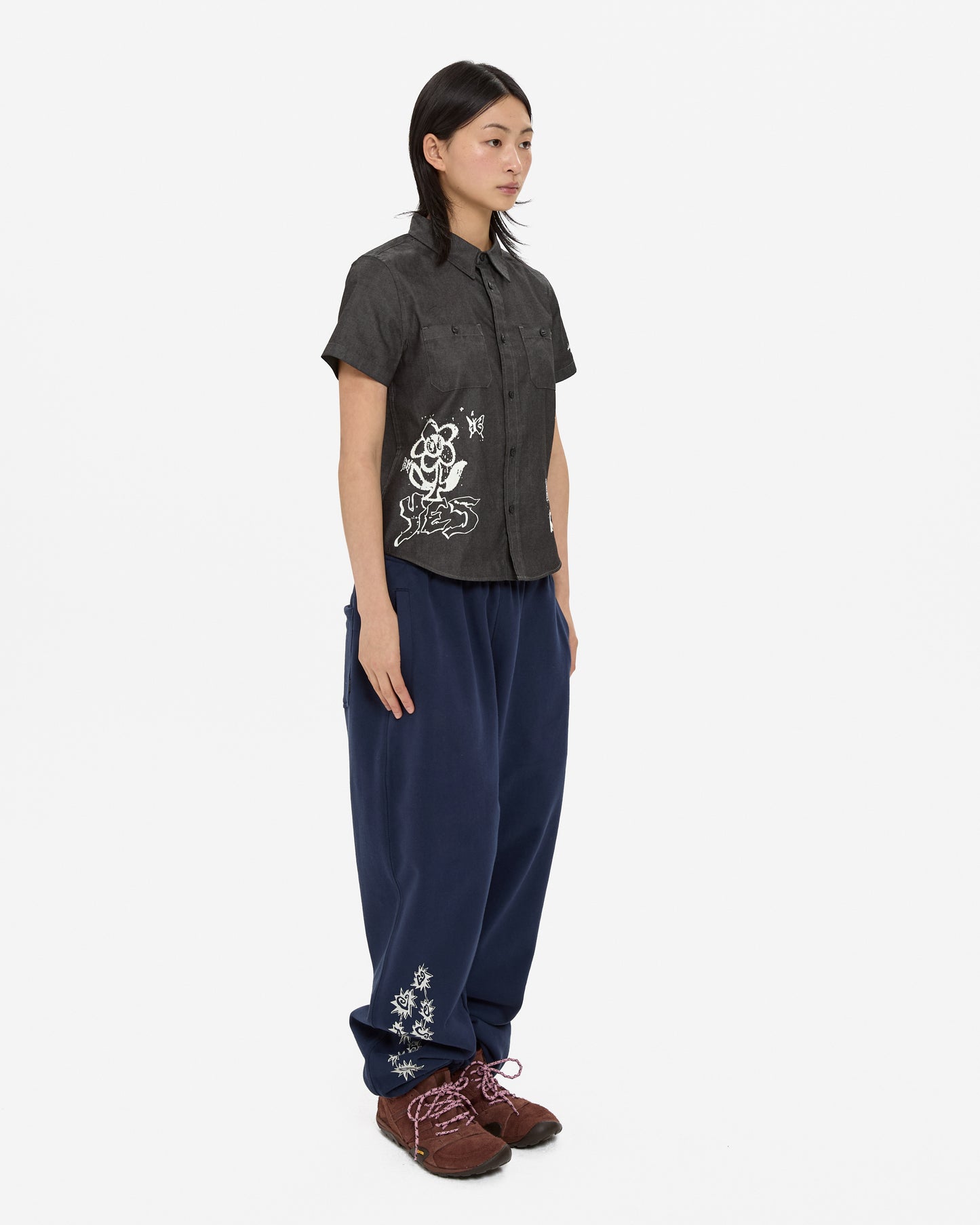 Y.E.S Doodle Half Shirt