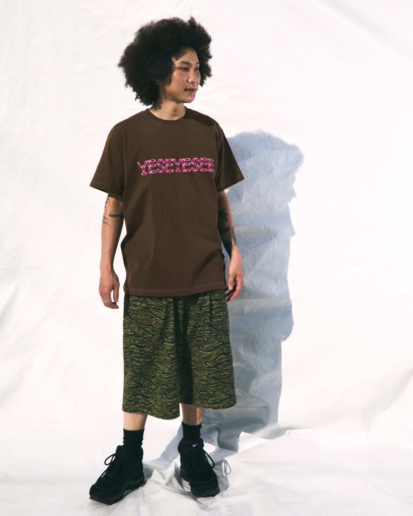 Contrast Stitch Chain Logo Tee