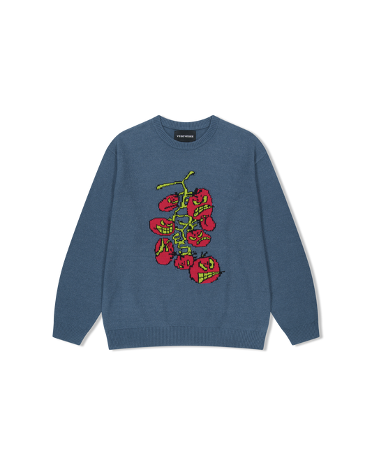 Cherry Tomatoes Graphic Knit Pullover