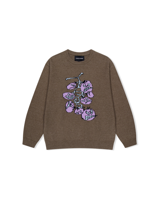Cherry Tomatoes Graphic Knit Pullover