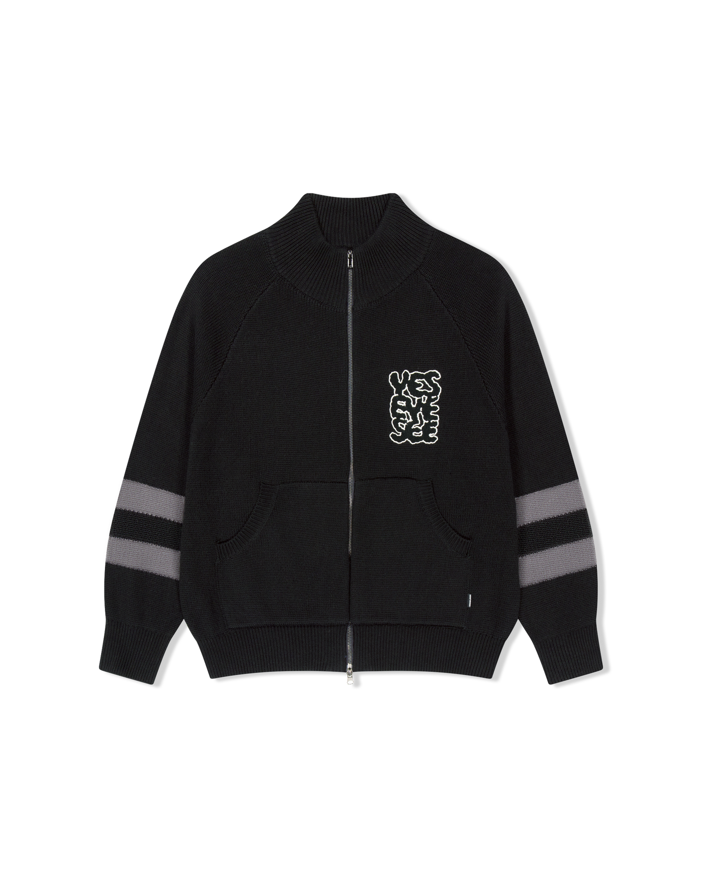 Front Pocket knit Zip-up