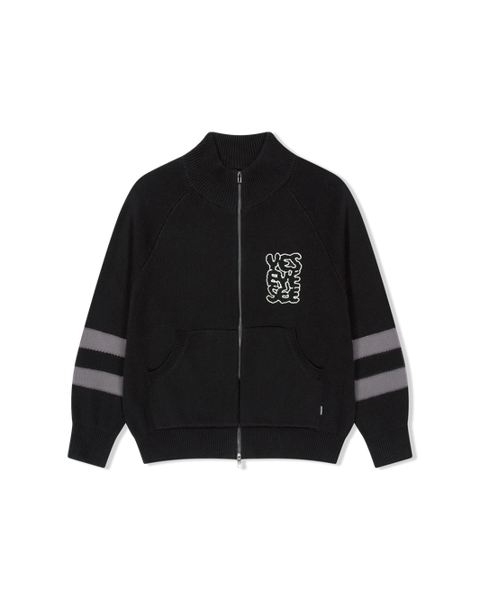 Front Pocket knit Zip-up