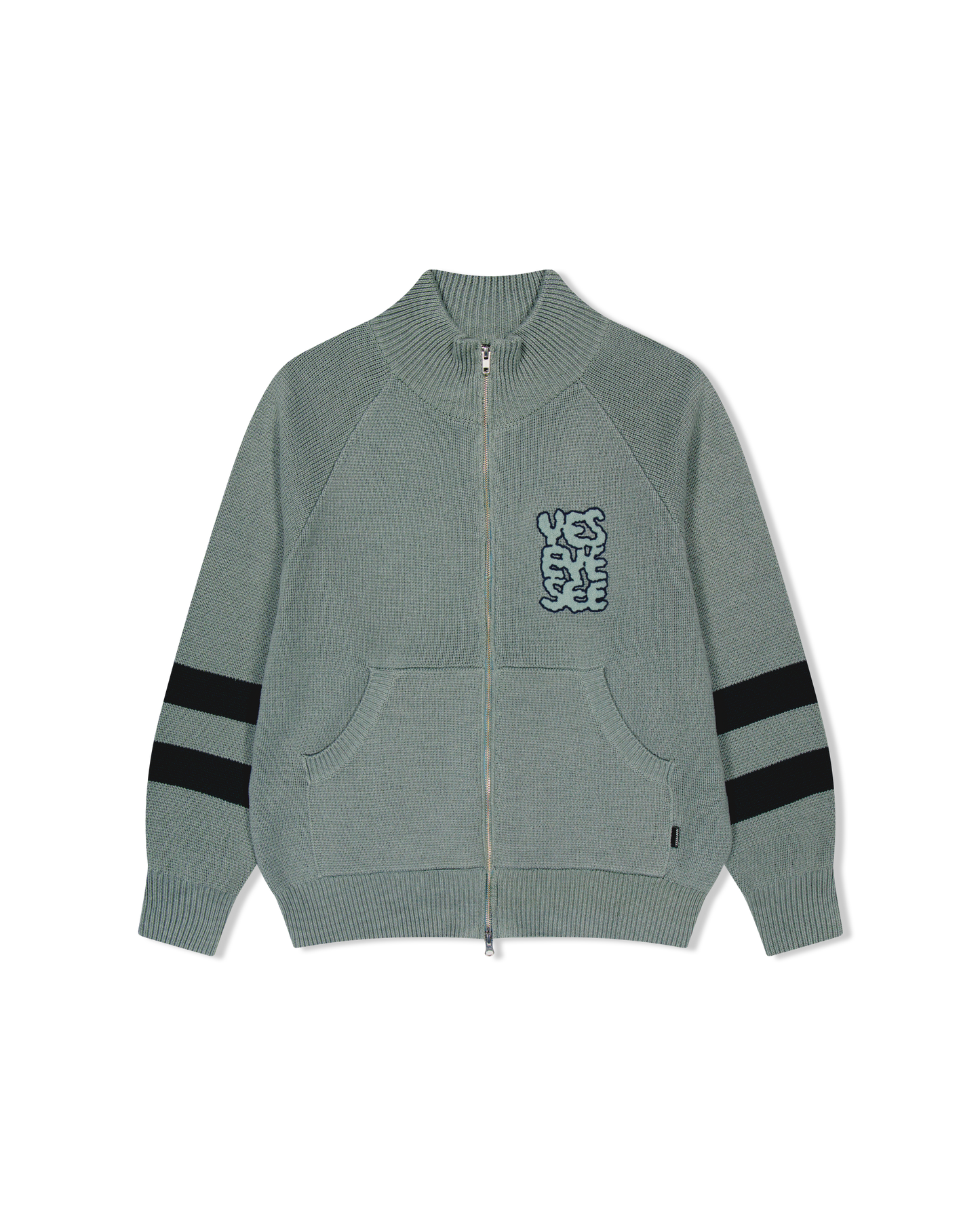 Front Pocket knit Zip-up