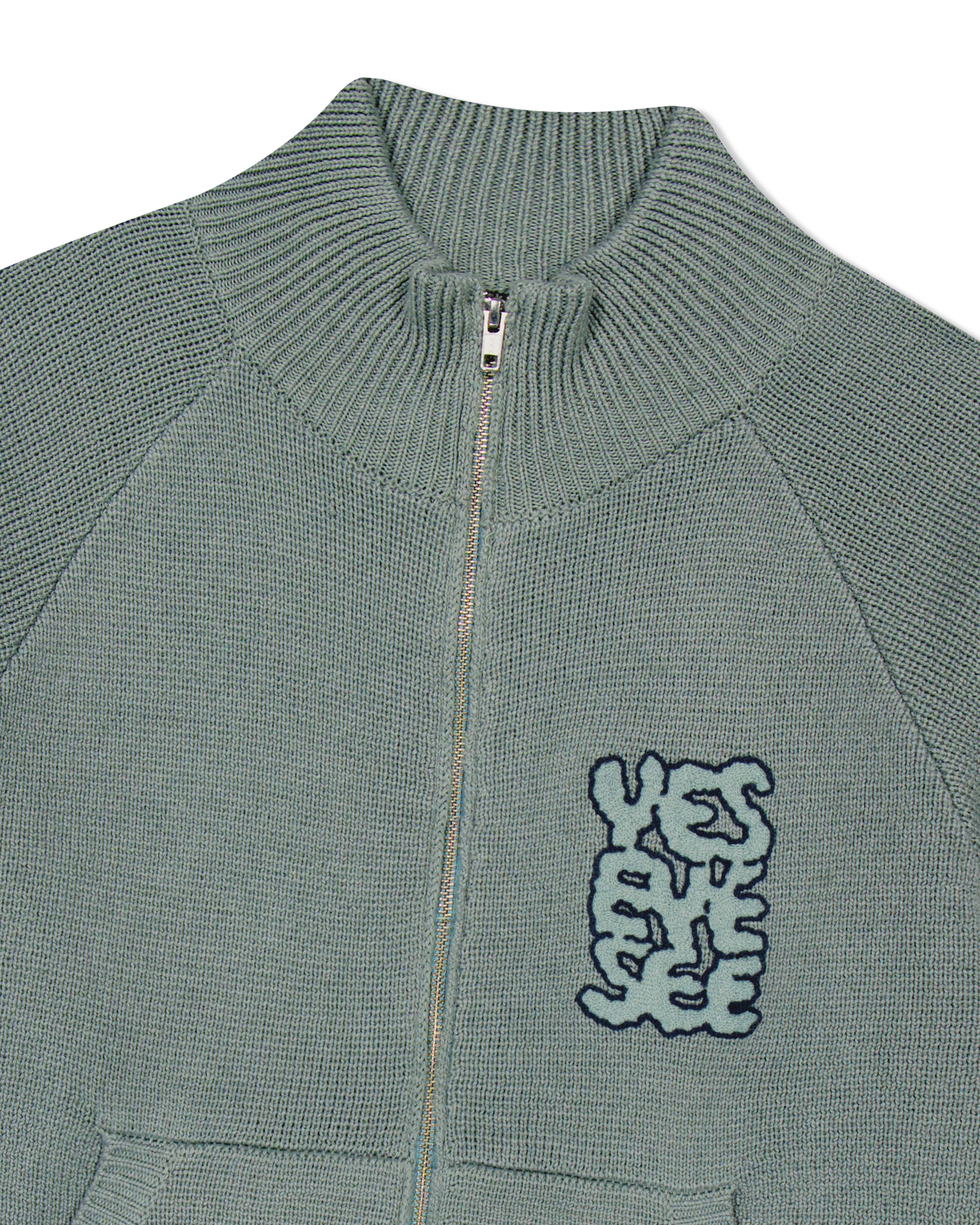 Front Pocket knit Zip-up