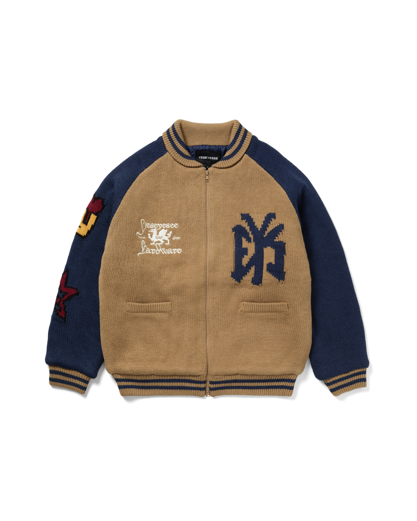 Raglan Knit Varsity Jacket