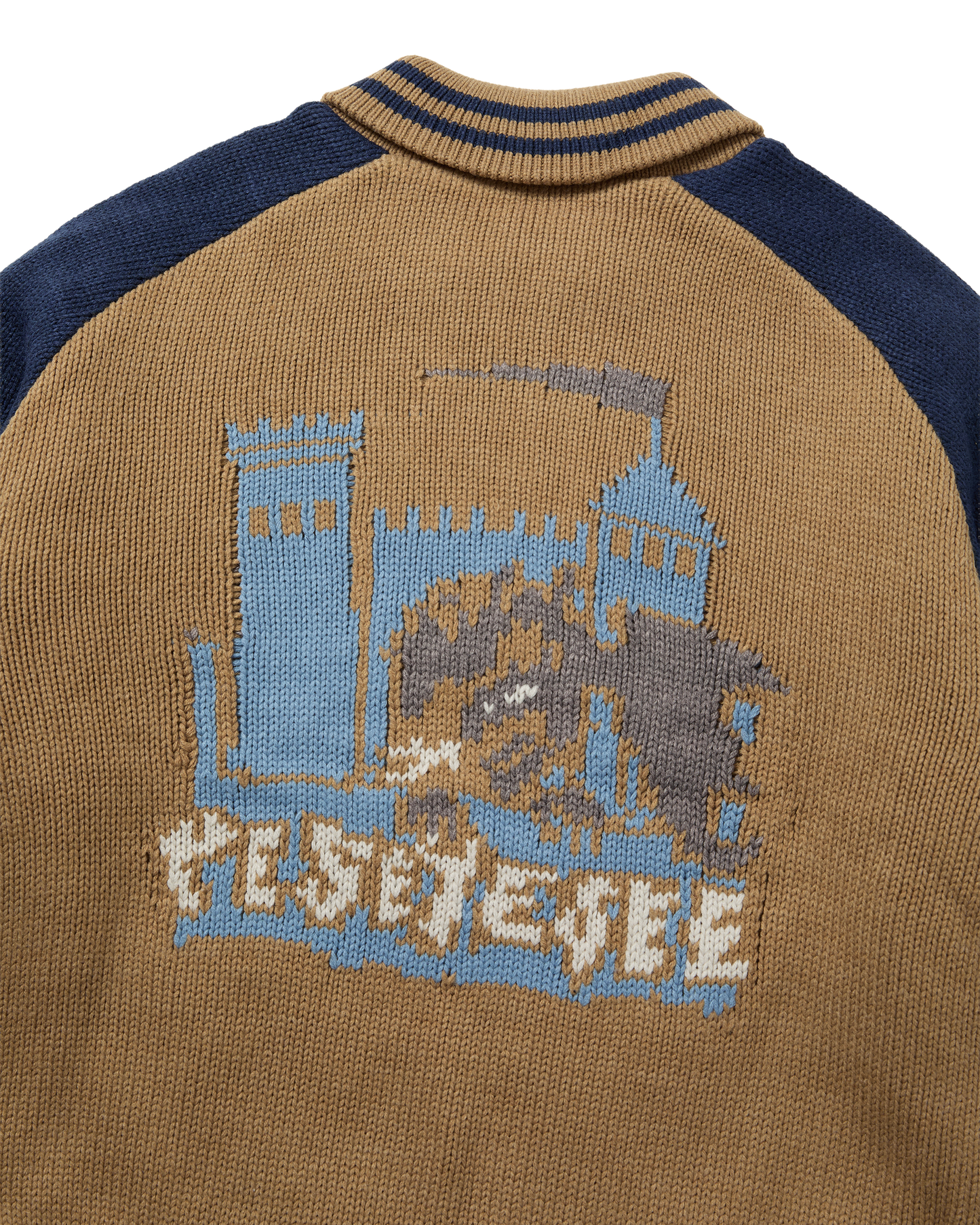 Raglan Knit Varsity Jacket