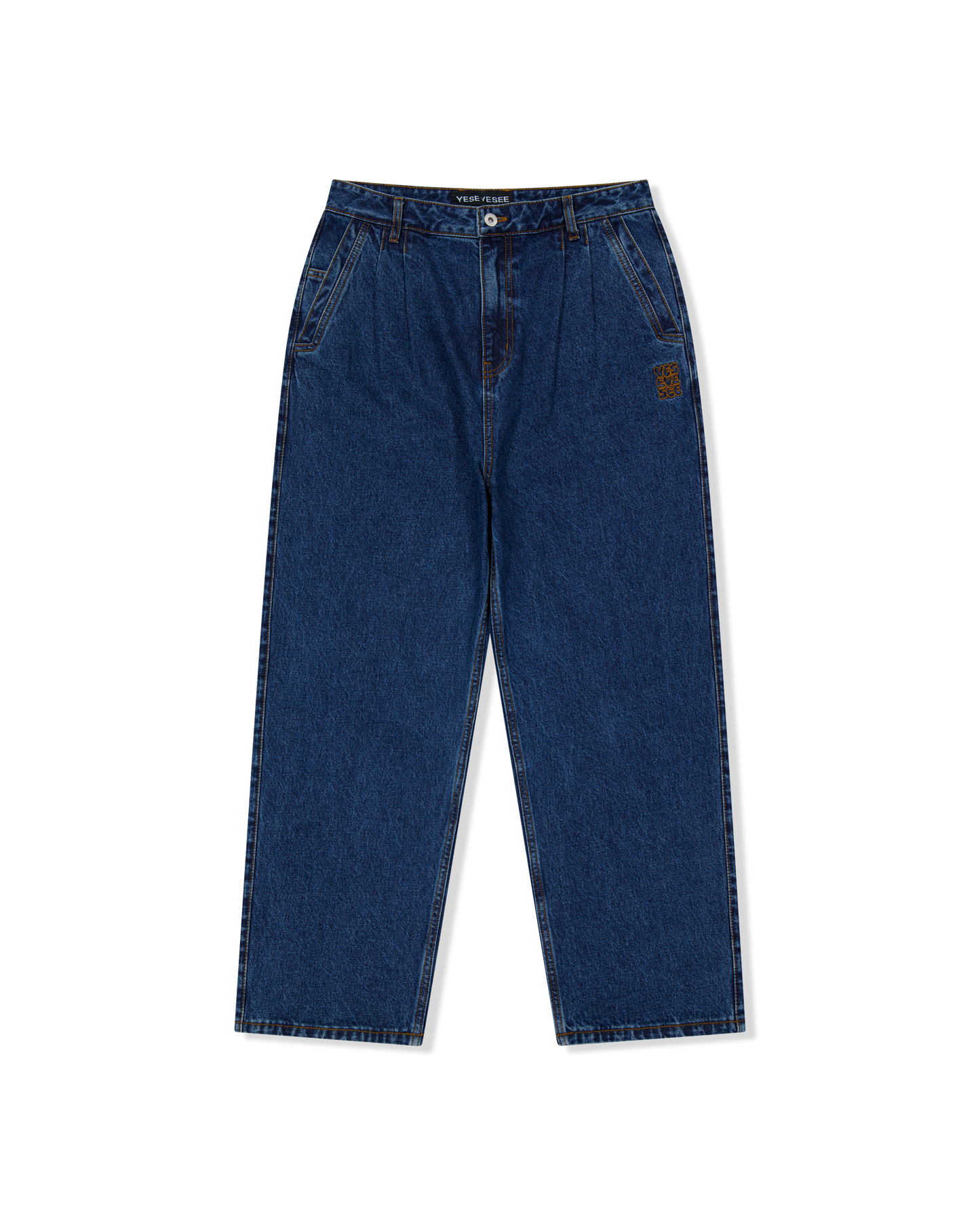 Two Tucked Denim Pants