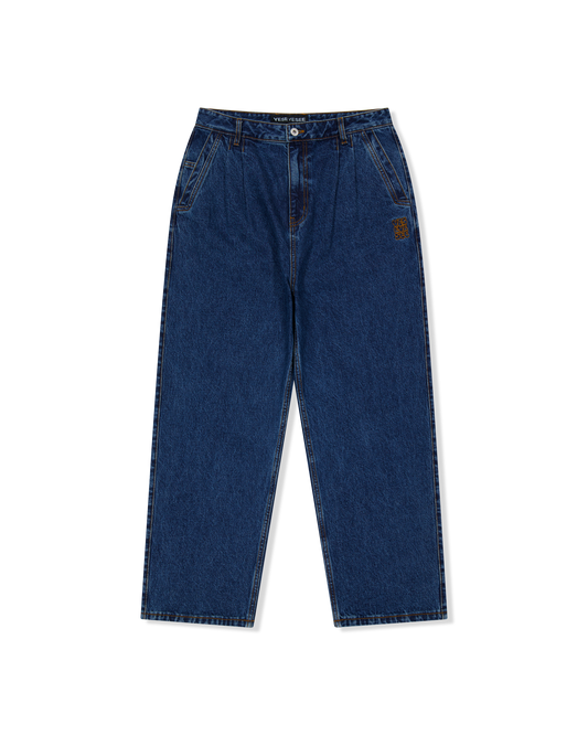 Two Tucked Denim Pants