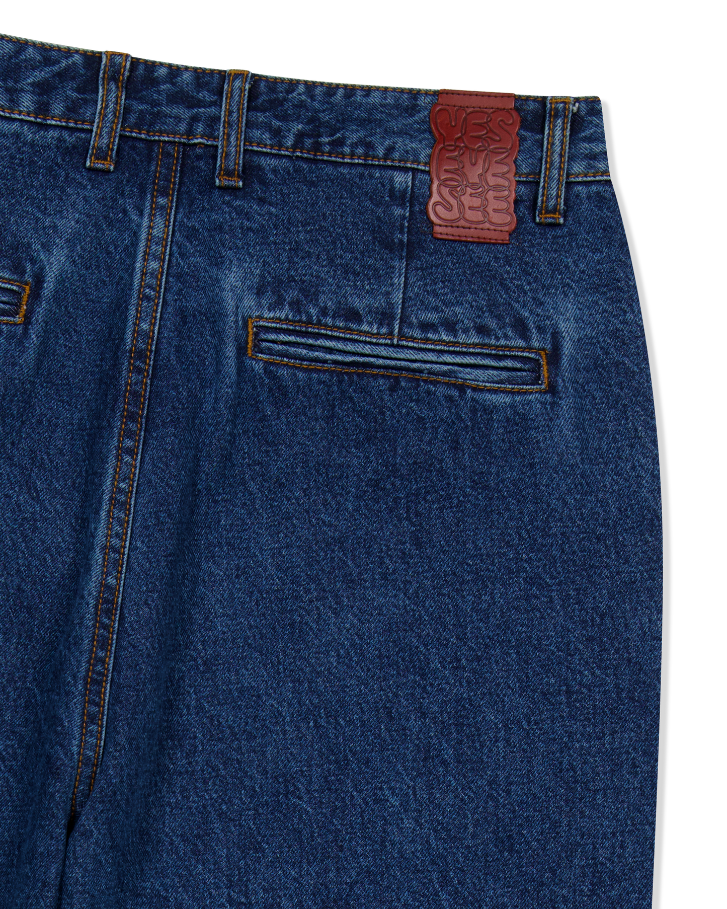 Two Tucked Denim Pants