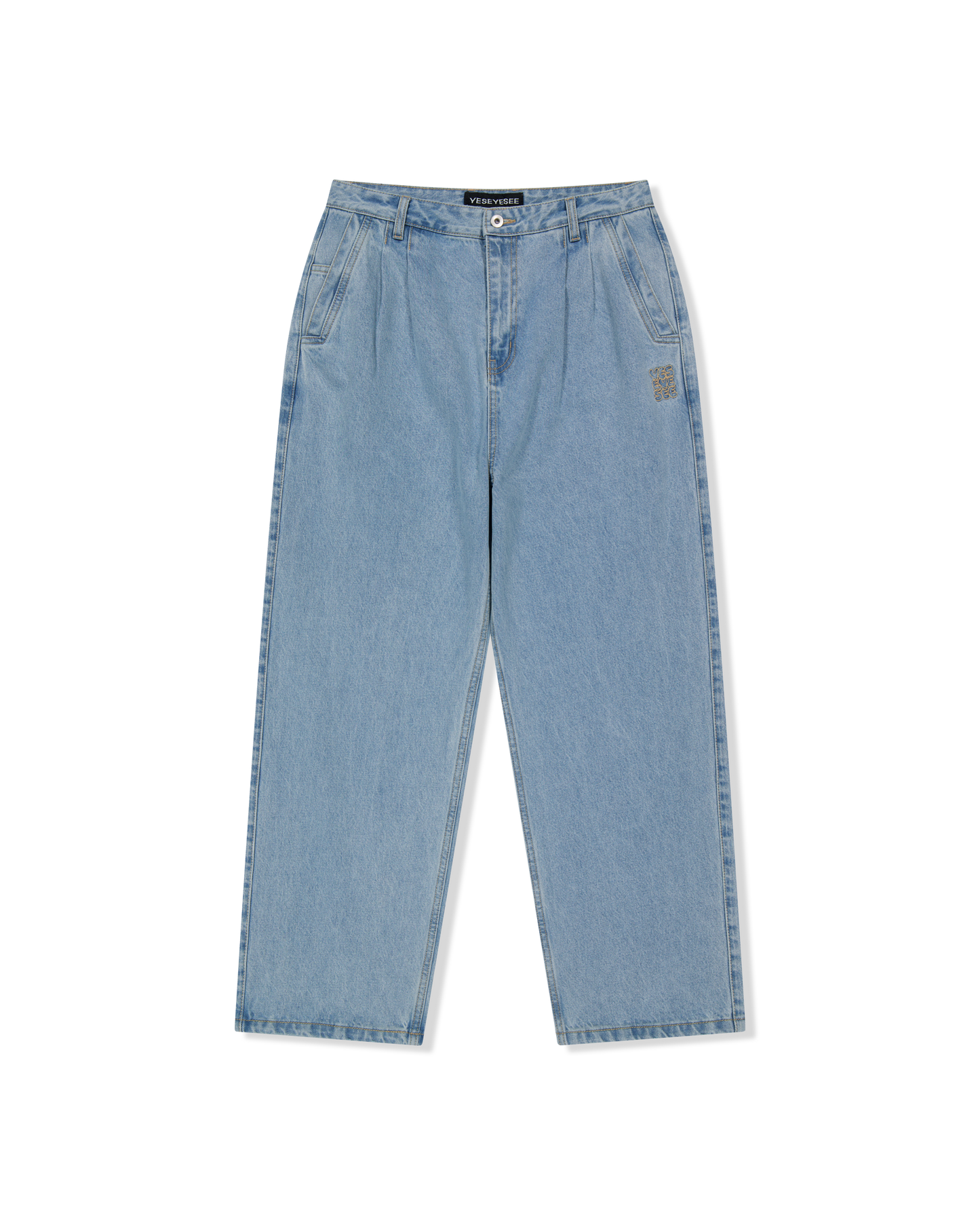 Two Tucked Denim Pants