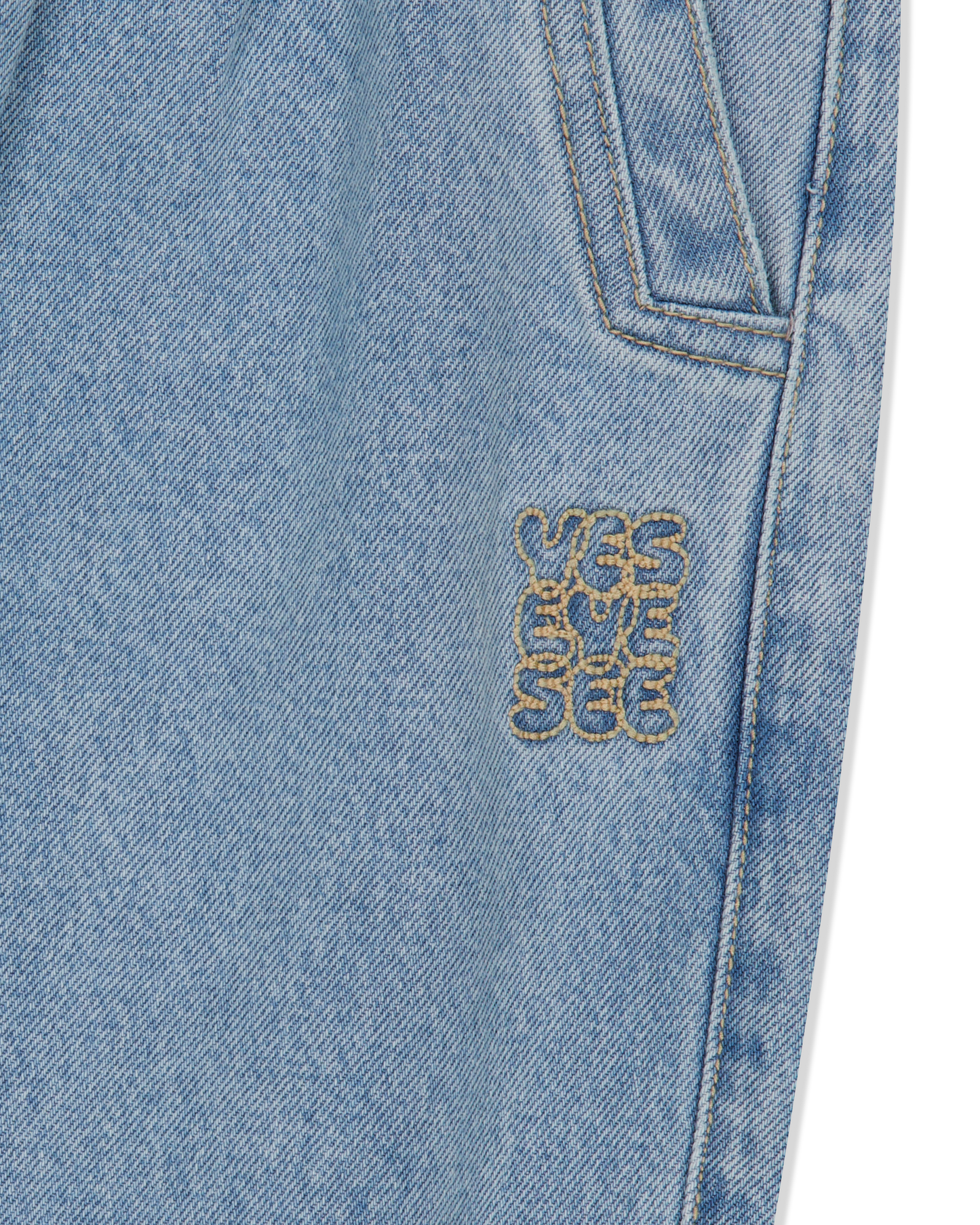 Two Tucked Denim Pants