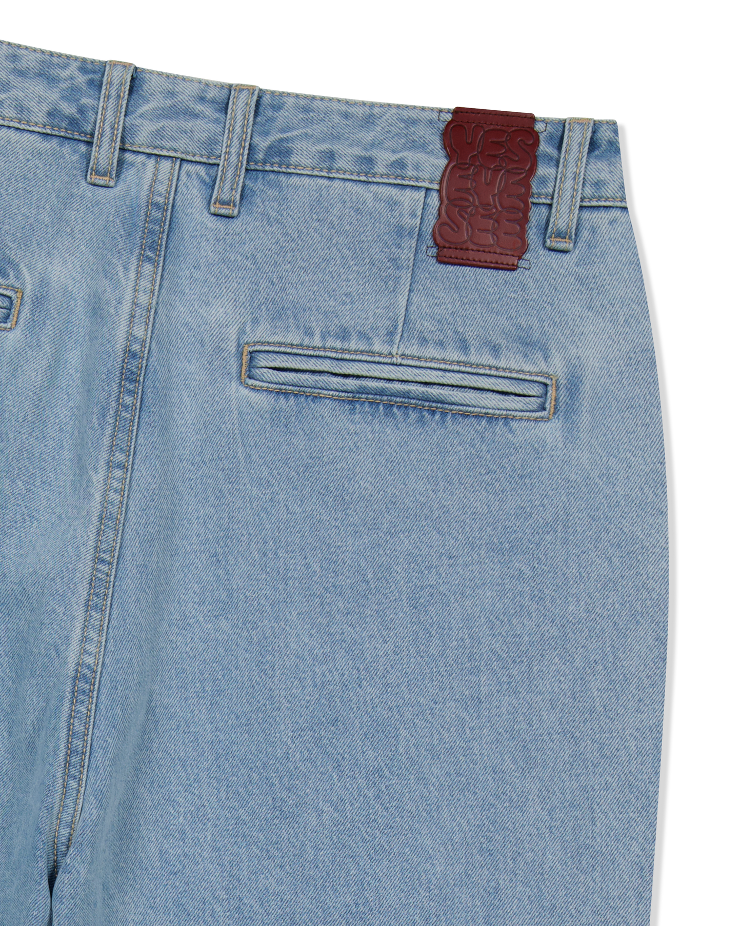 Two Tucked Denim Pants