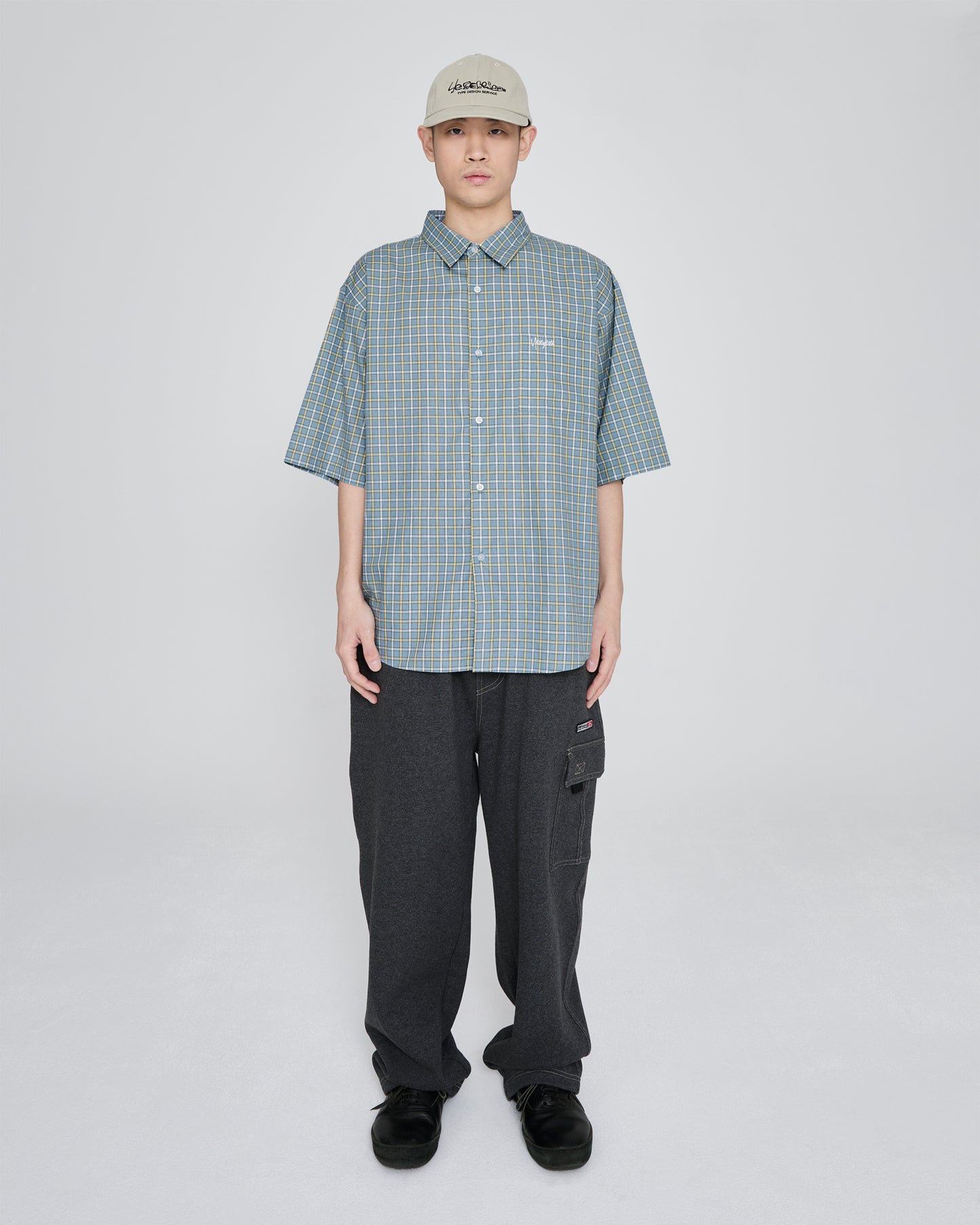 Y.E.S Short Sleeve Check Shirt