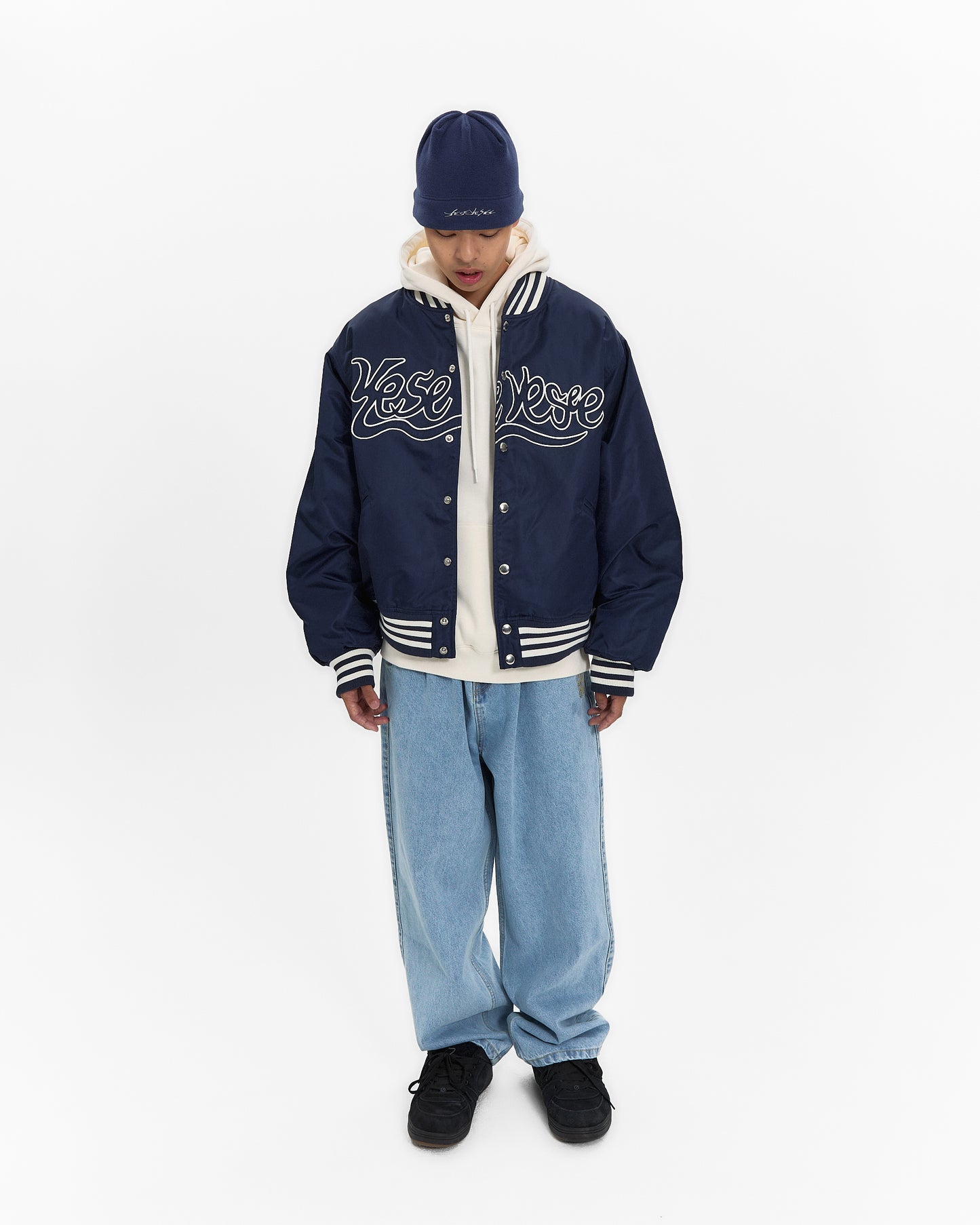 Y.E.S Snail Logo Stadium Jacket