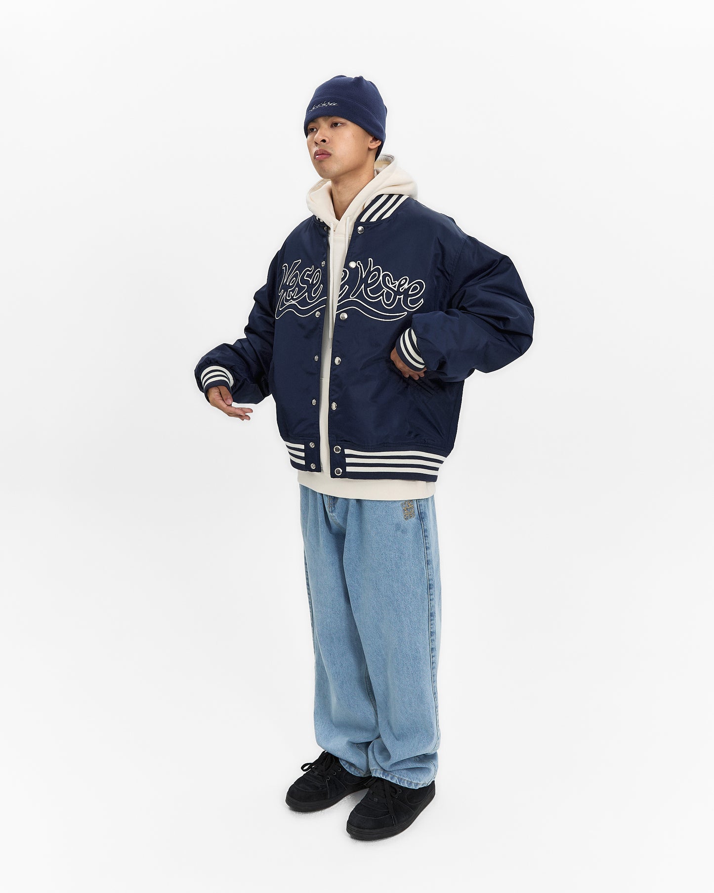 Y.E.S Snail Logo Stadium Jacket