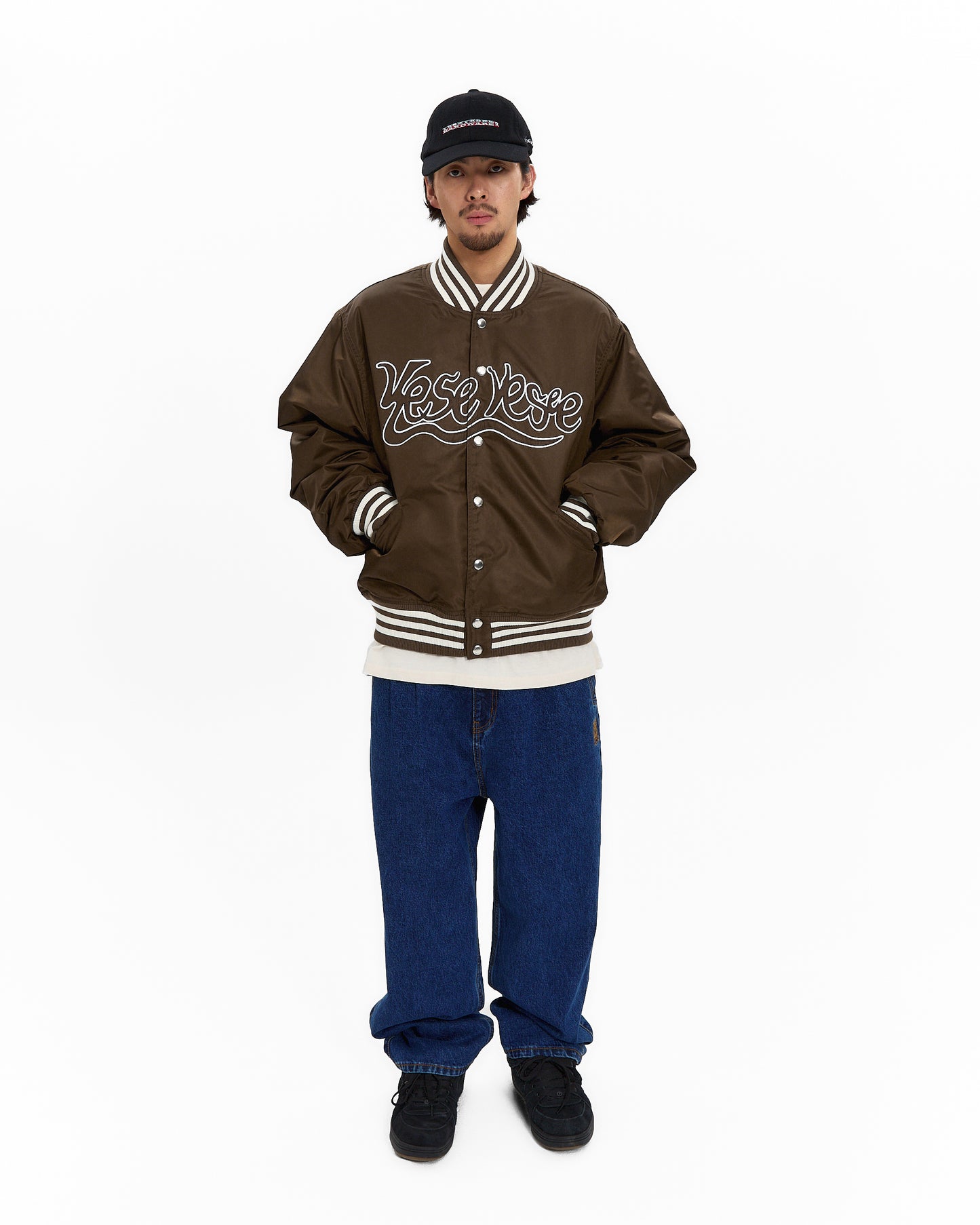 Y.E.S Snail Logo Stadium Jacket