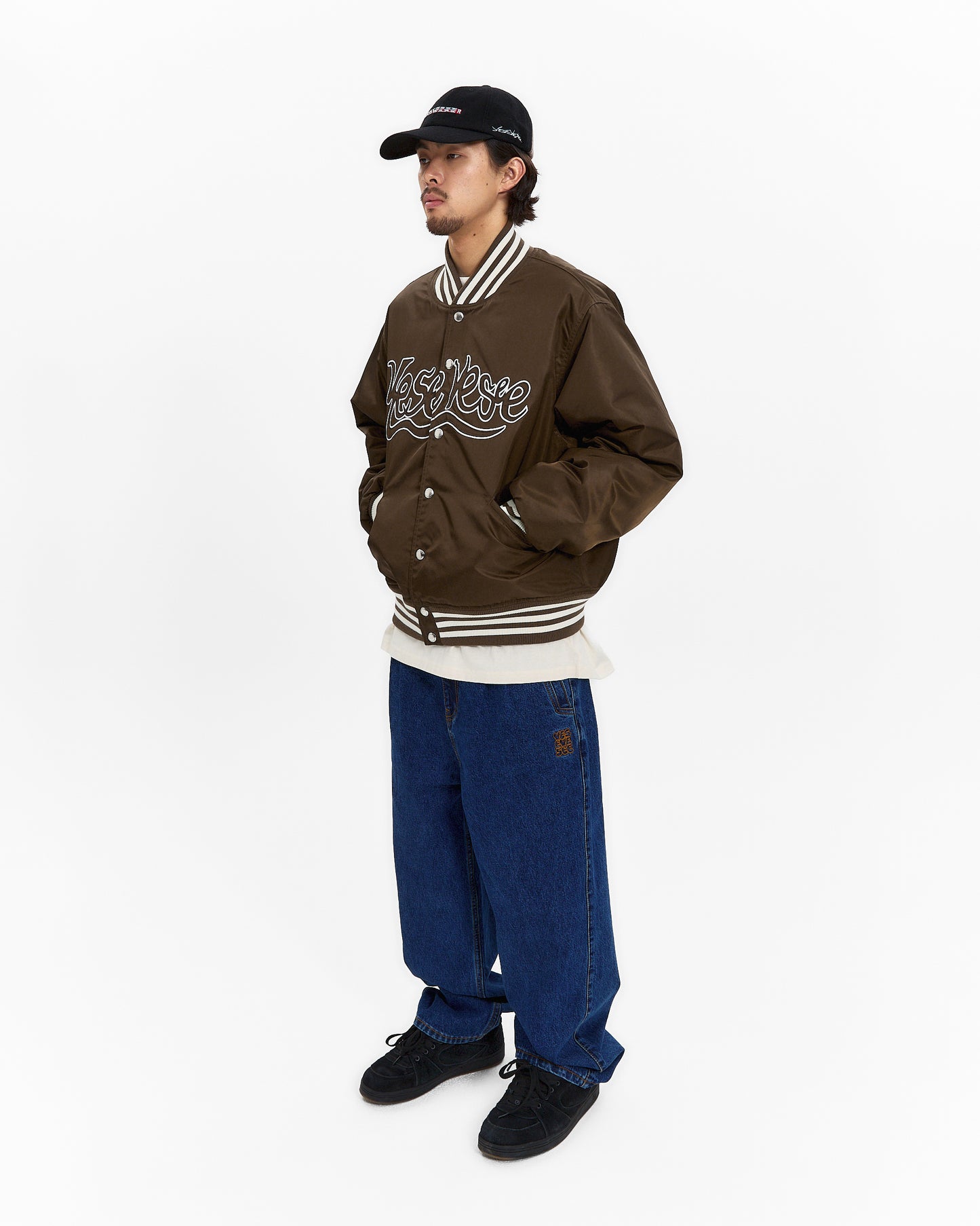 Y.E.S Snail Logo Stadium Jacket