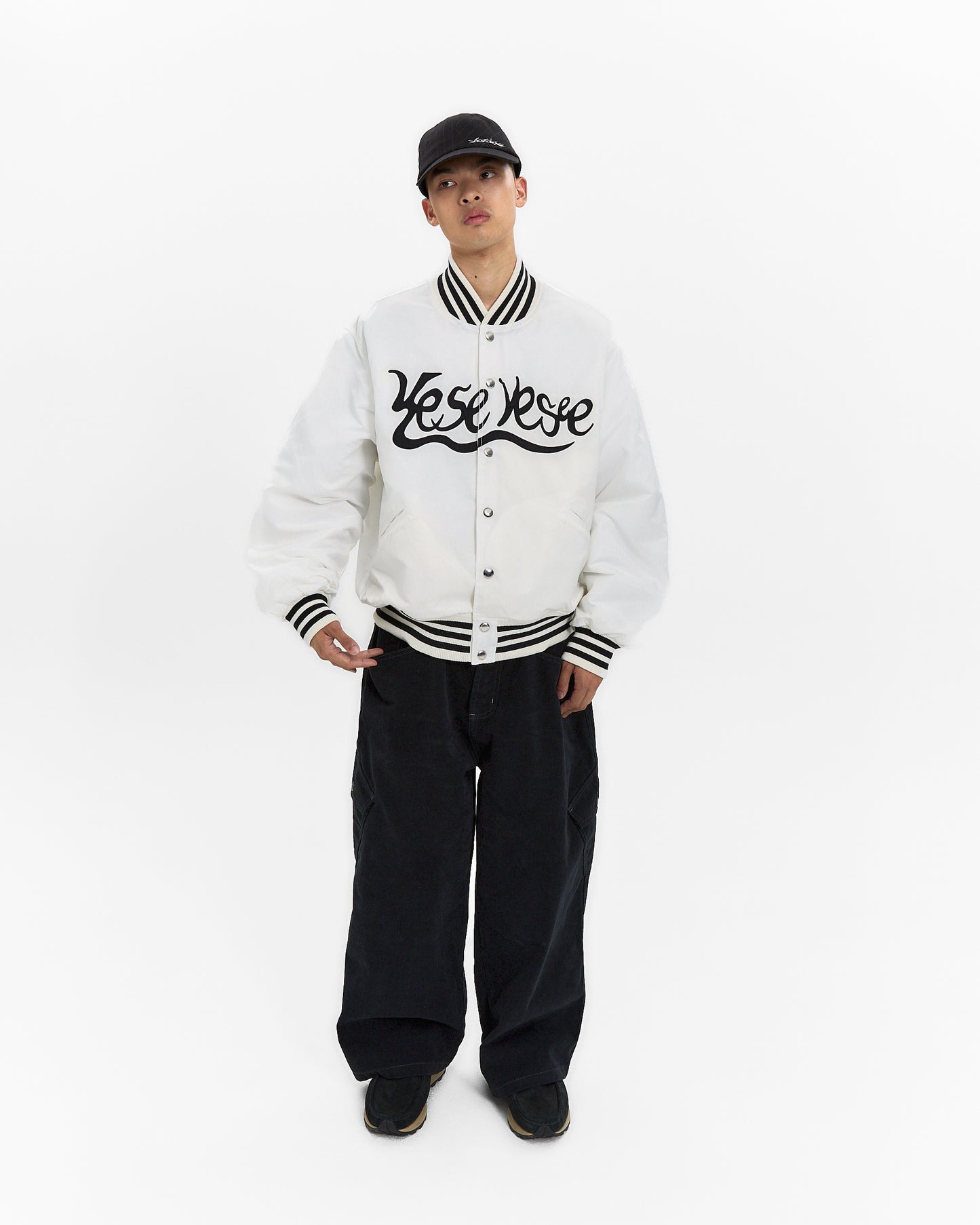 Y.E.S Snail Logo Stadium Jacket
