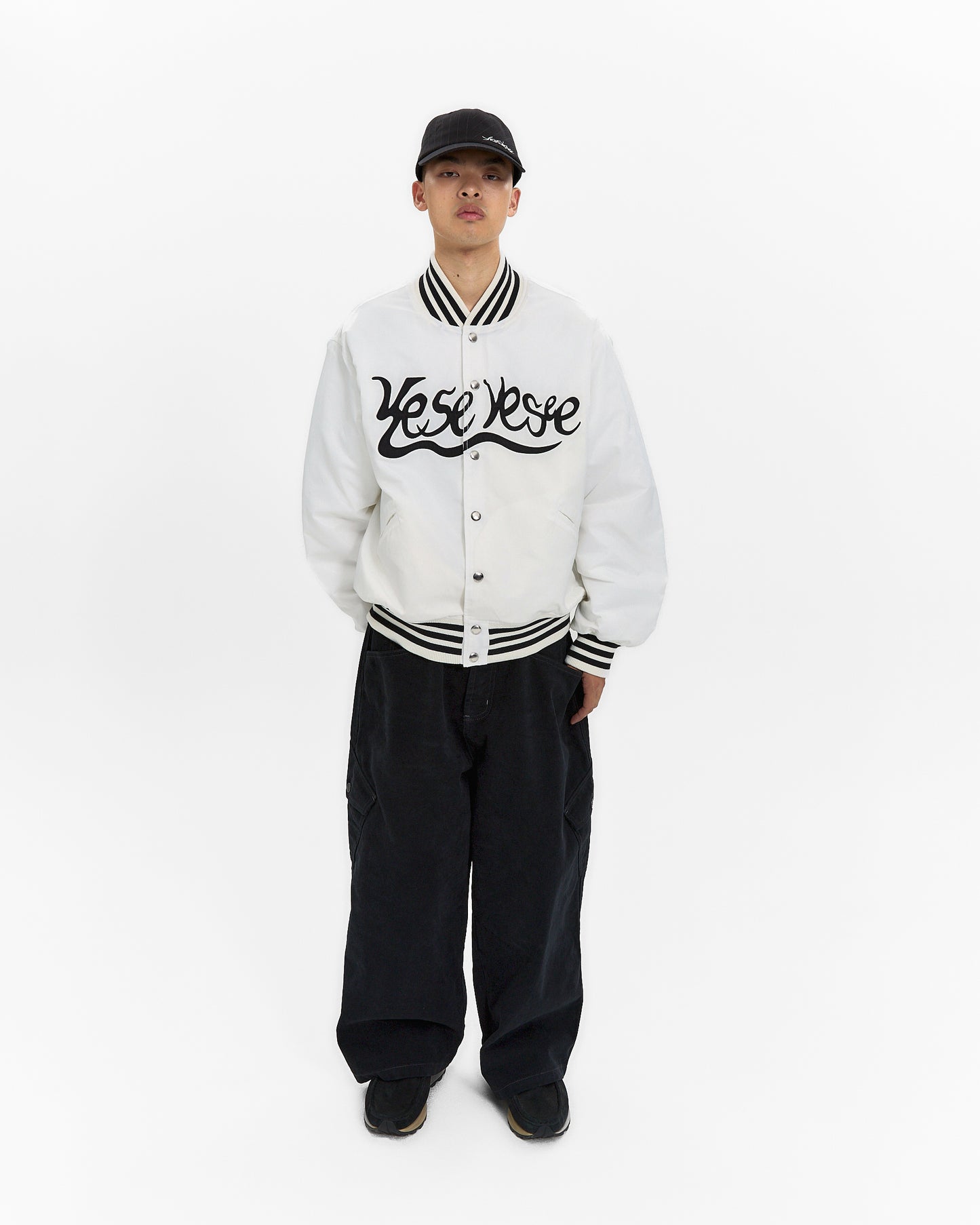 Y.E.S Snail Logo Stadium Jacket