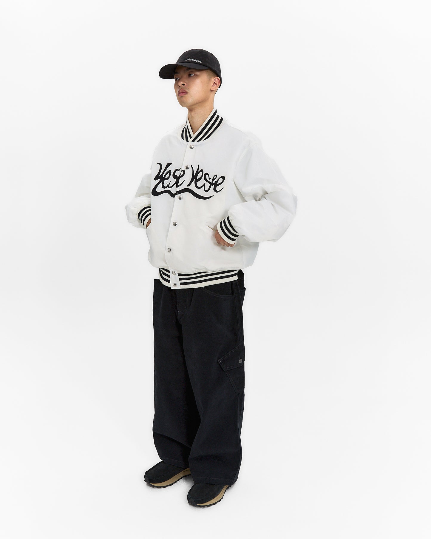 Y.E.S Snail Logo Stadium Jacket