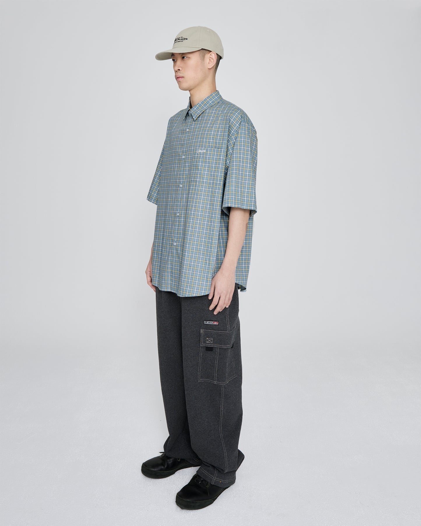 Y.E.S Short Sleeve Check Shirt