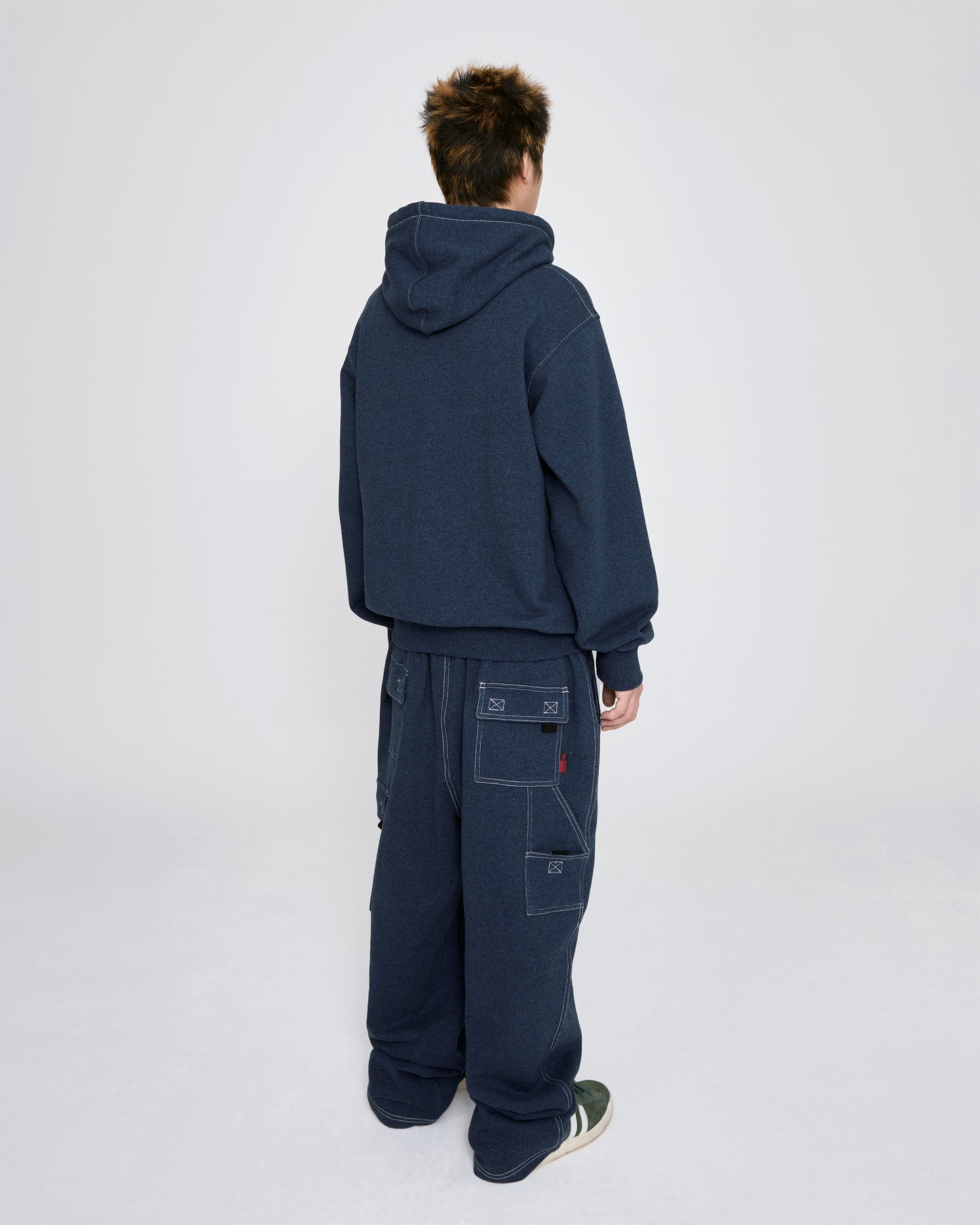 Y.E.S Stitch Pocket Zip up Hoodie