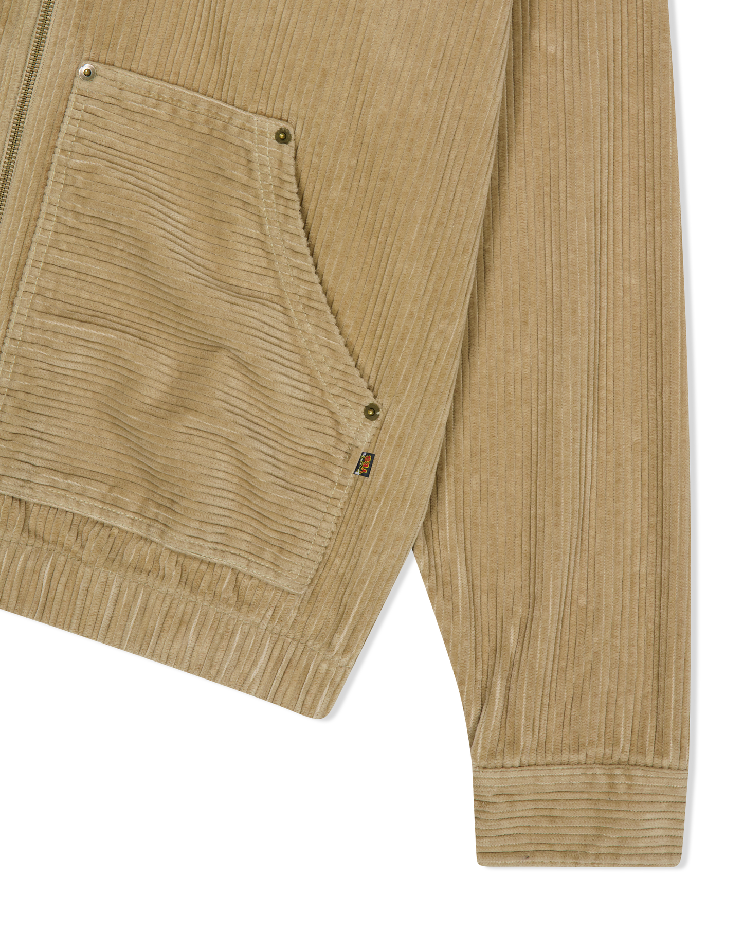 Corduroy Hooded Zip Jacket