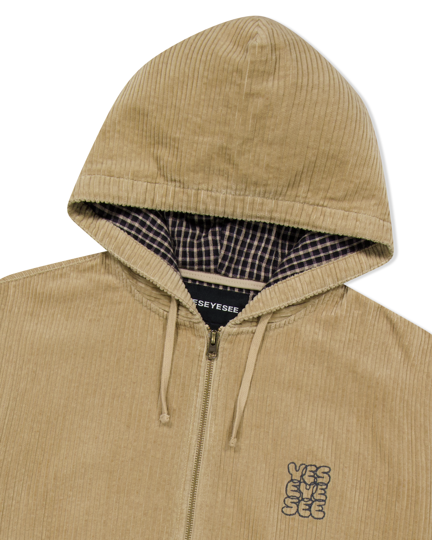 Corduroy Hooded Zip Jacket