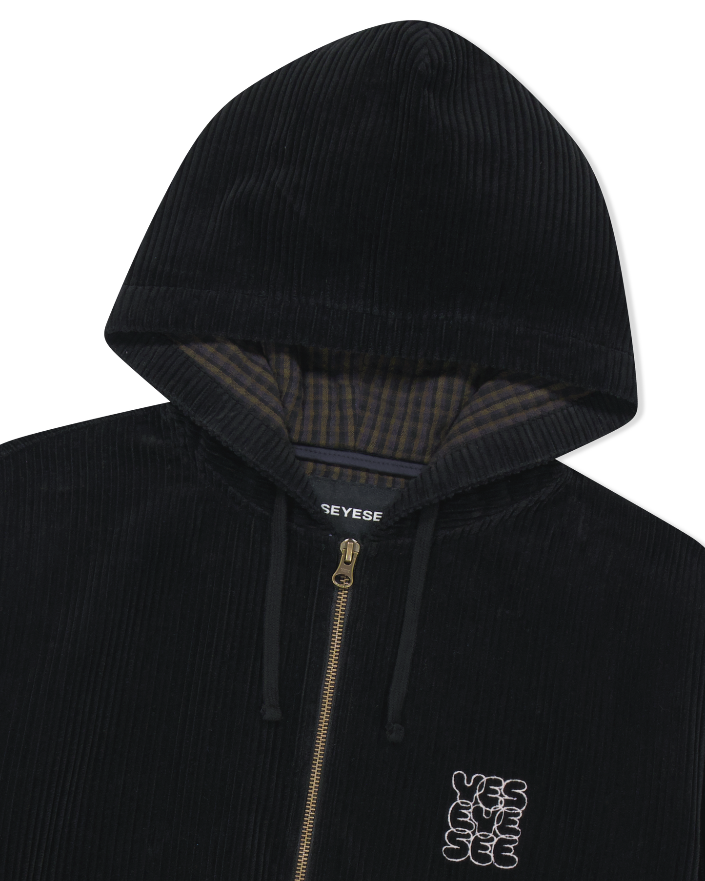 Corduroy Hooded Zip Jacket