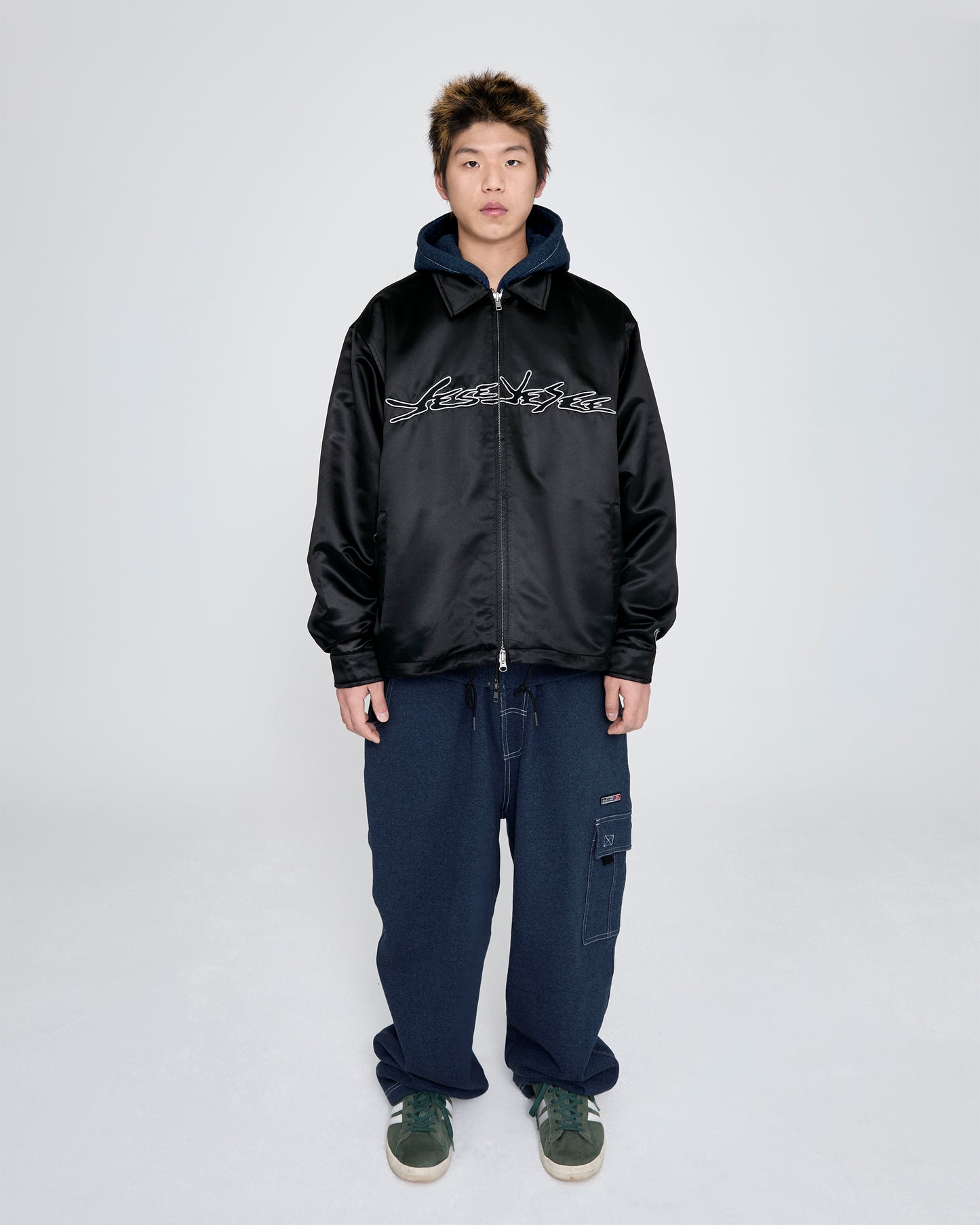 Chain Stitch Logo Coach Jacket