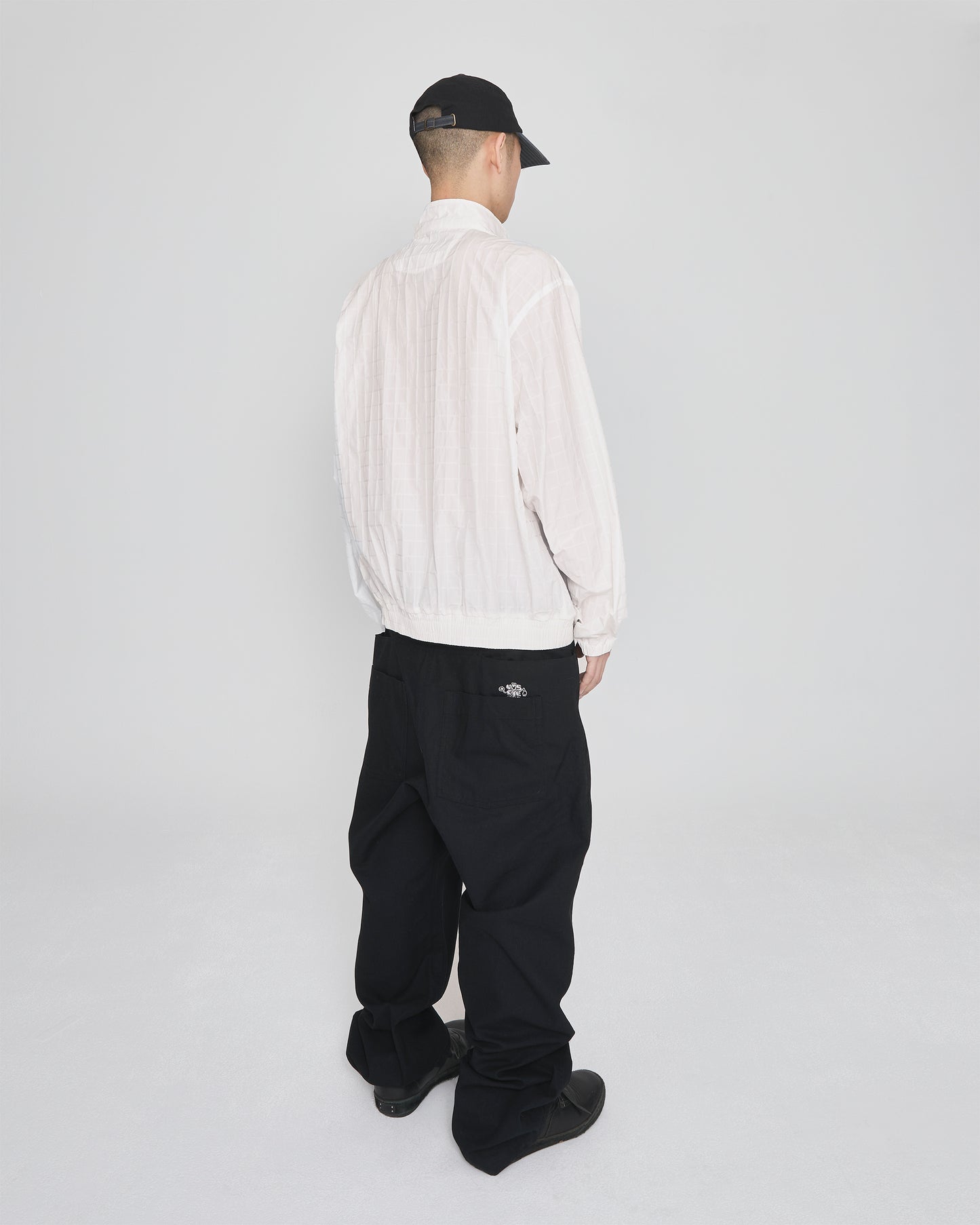 Windowpane Zip Blouson