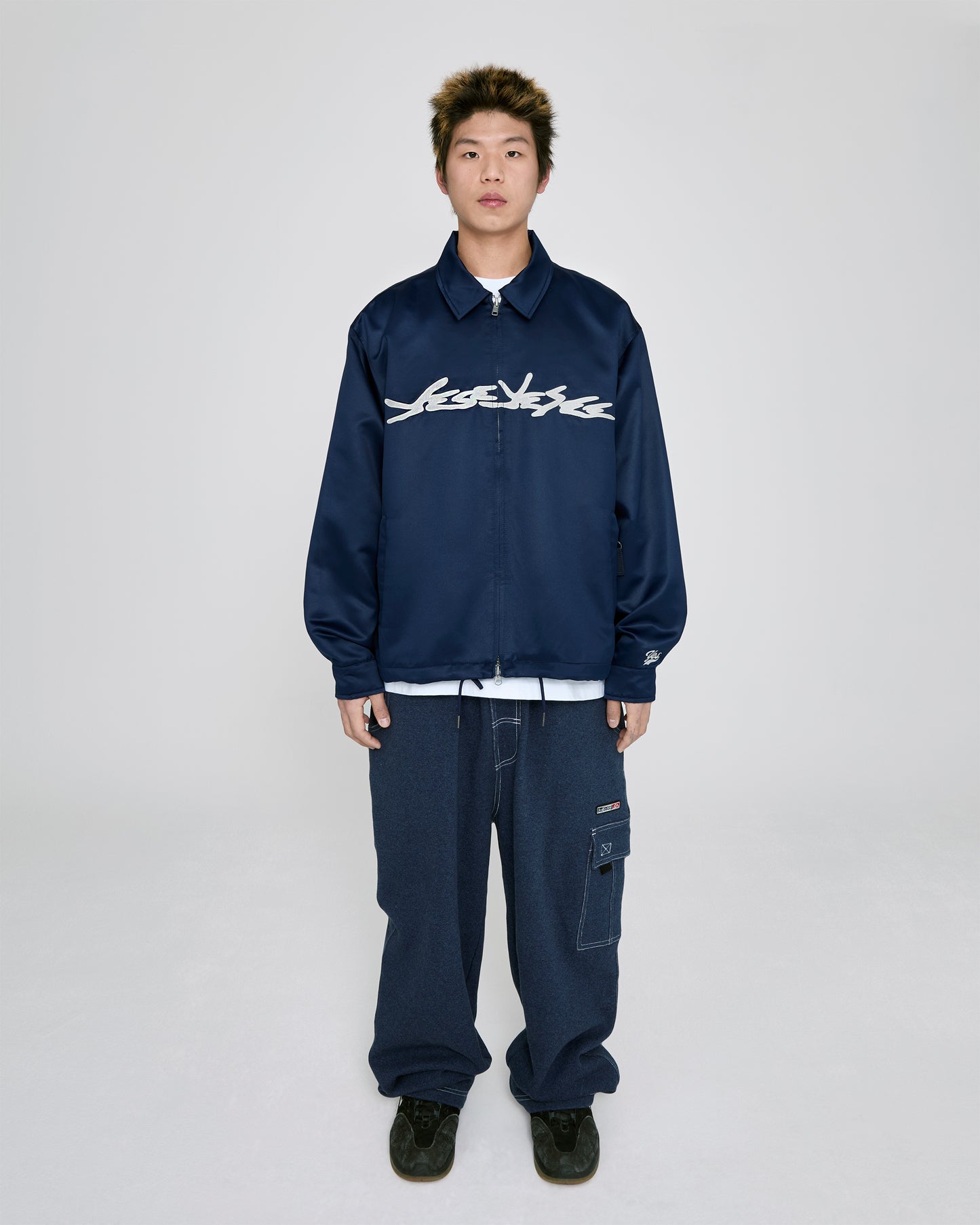 Chain Stitch Logo Coach Jacket