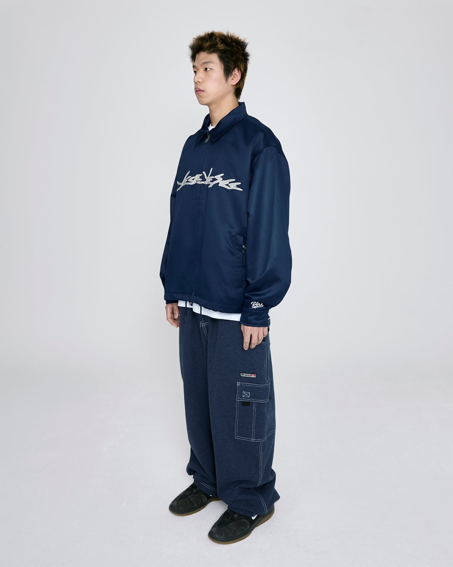 Chain Stitch Logo Coach Jacket