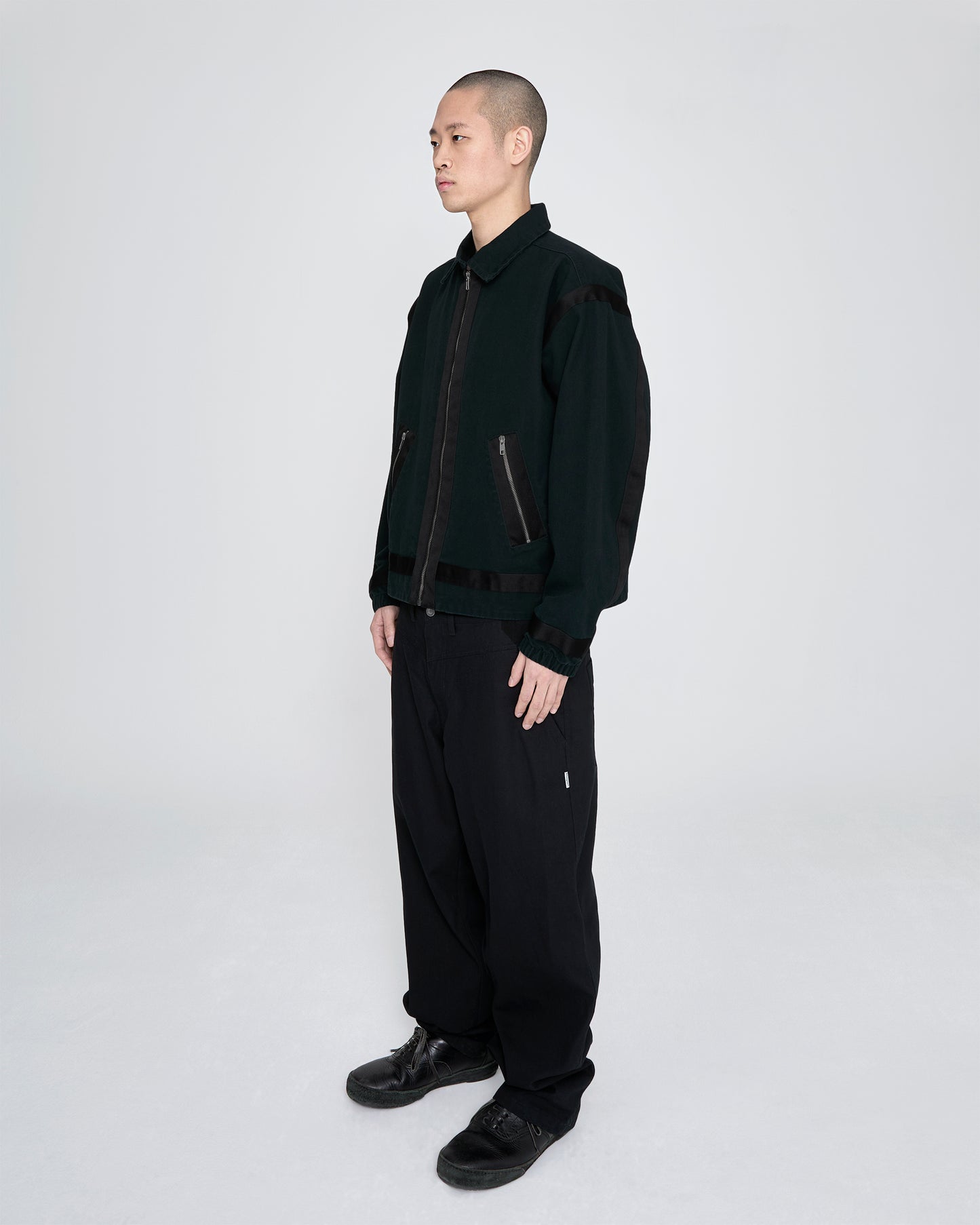 Tape Detail Canvas Jacket