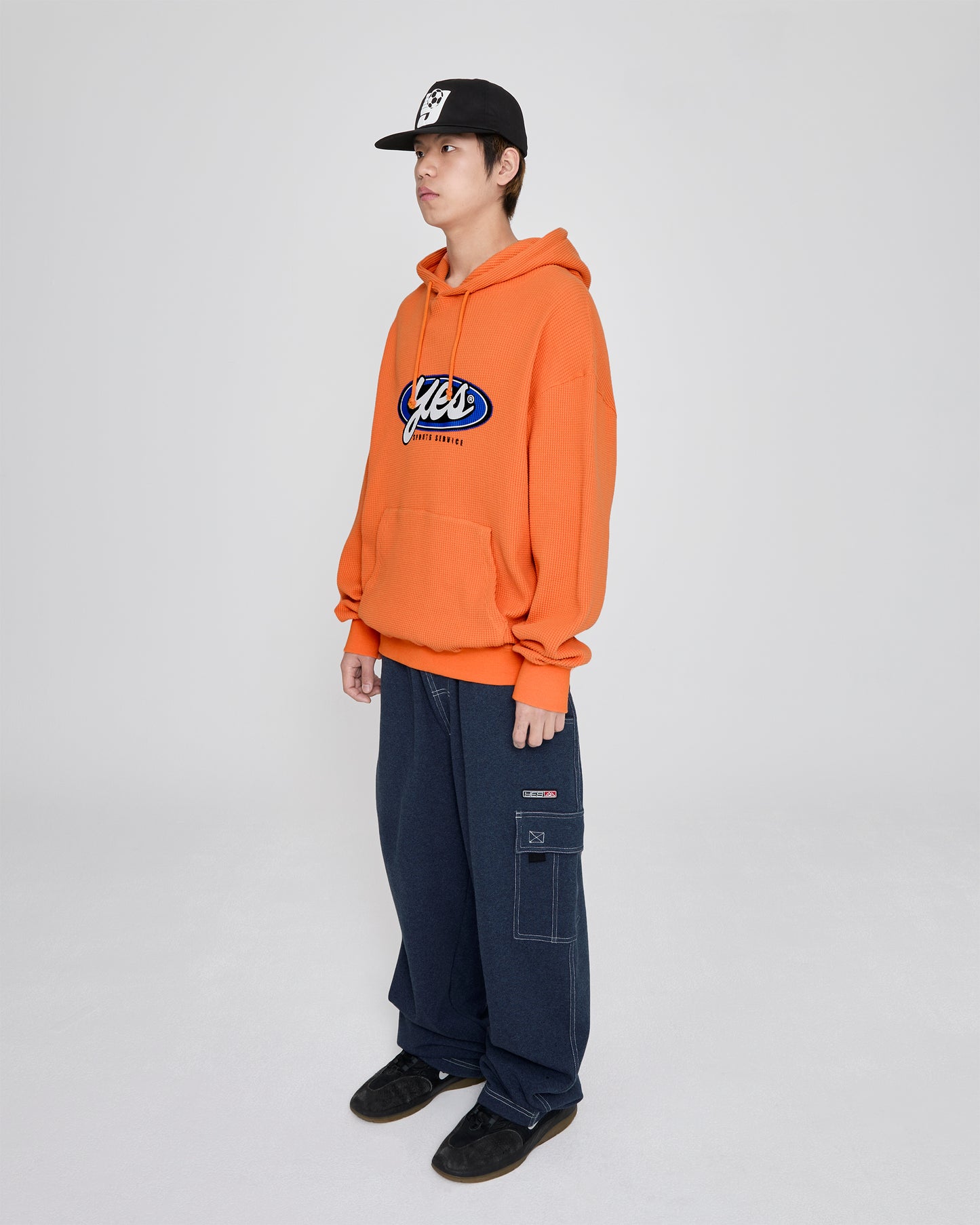 Y.E.S Waffle Hoodie
