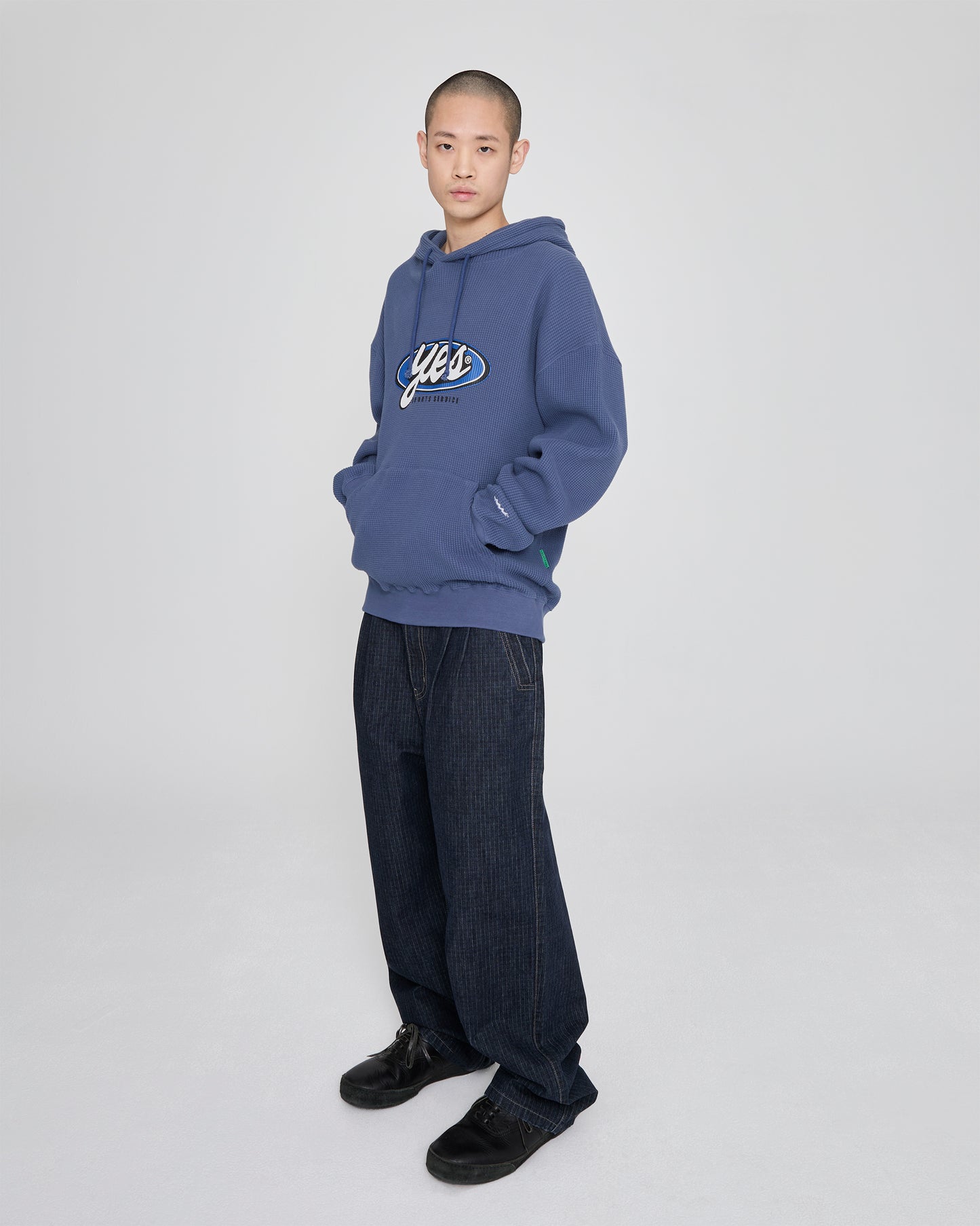 Y.E.S Waffle Hoodie