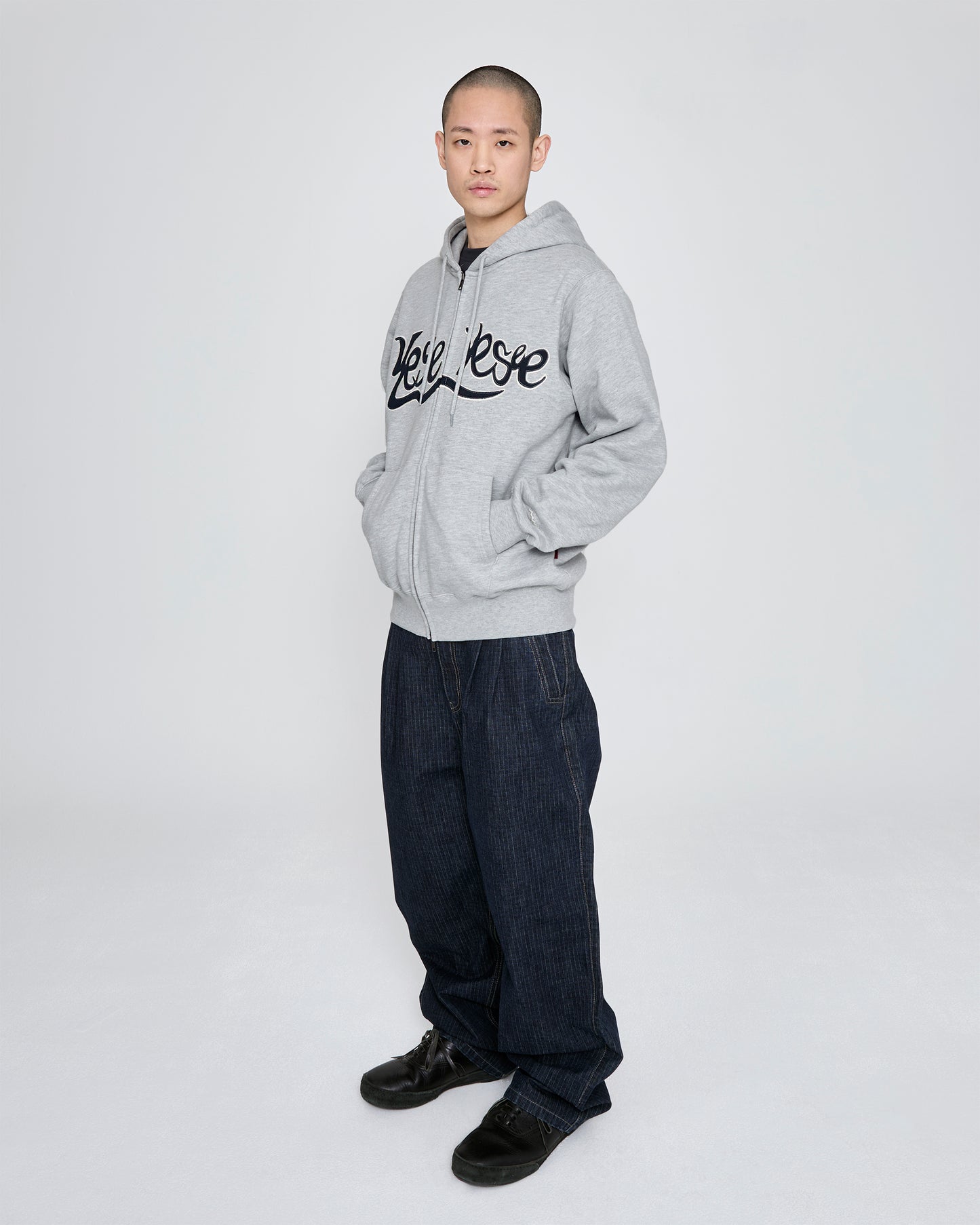 Y.E.S Snail Logo Zip-up Hoodie