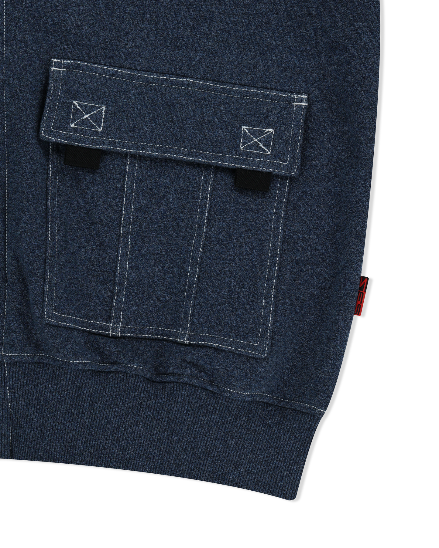 Y.E.S Stitch Pocket Zip up Hoodie