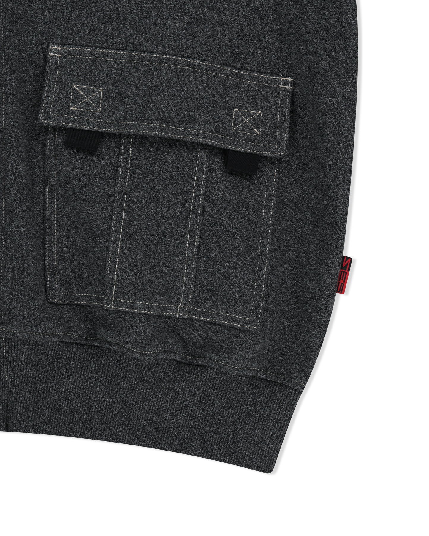 Y.E.S Stitch Pocket Zip up Hoodie
