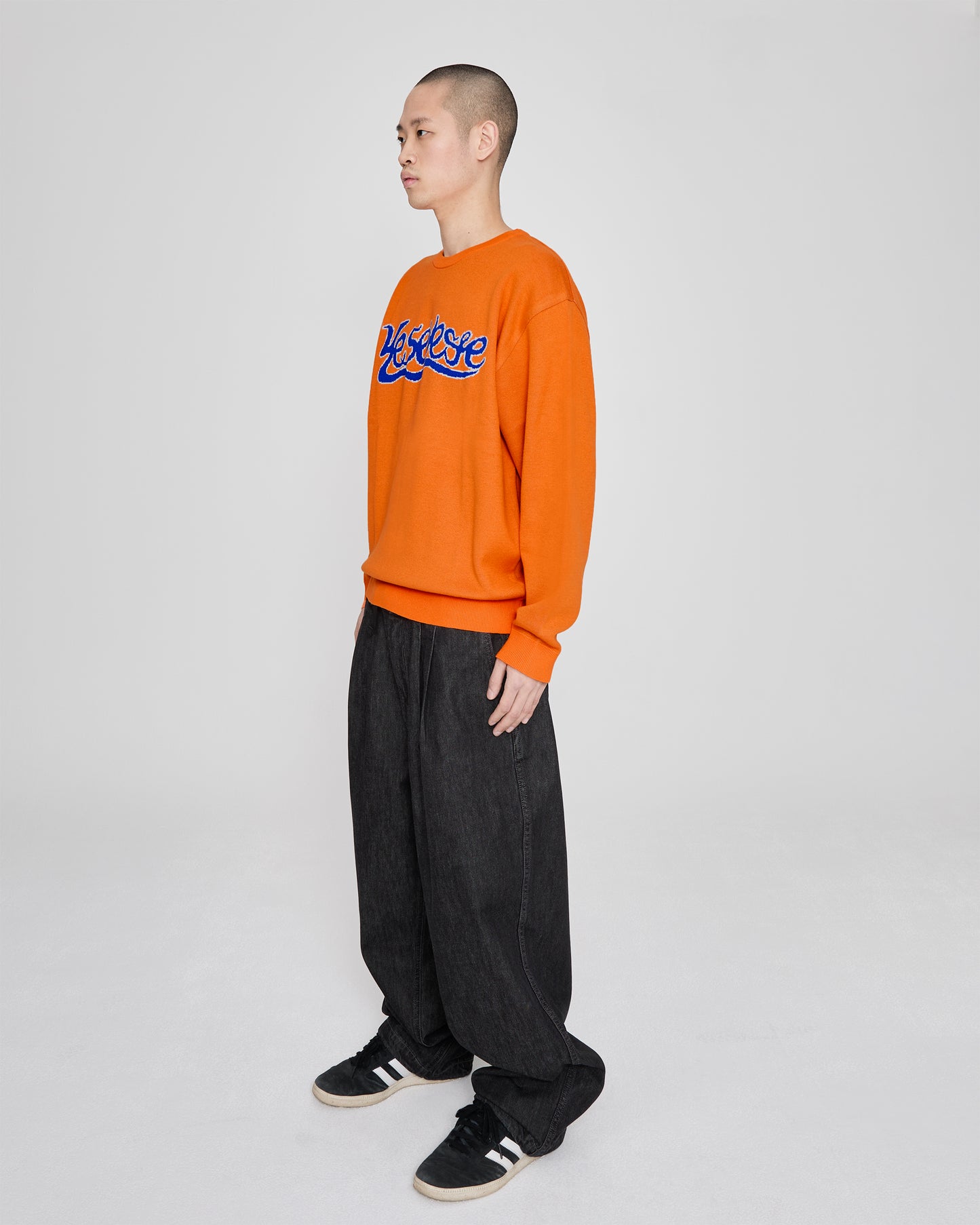Snail Logo Long Sleeve Knit Pullover
