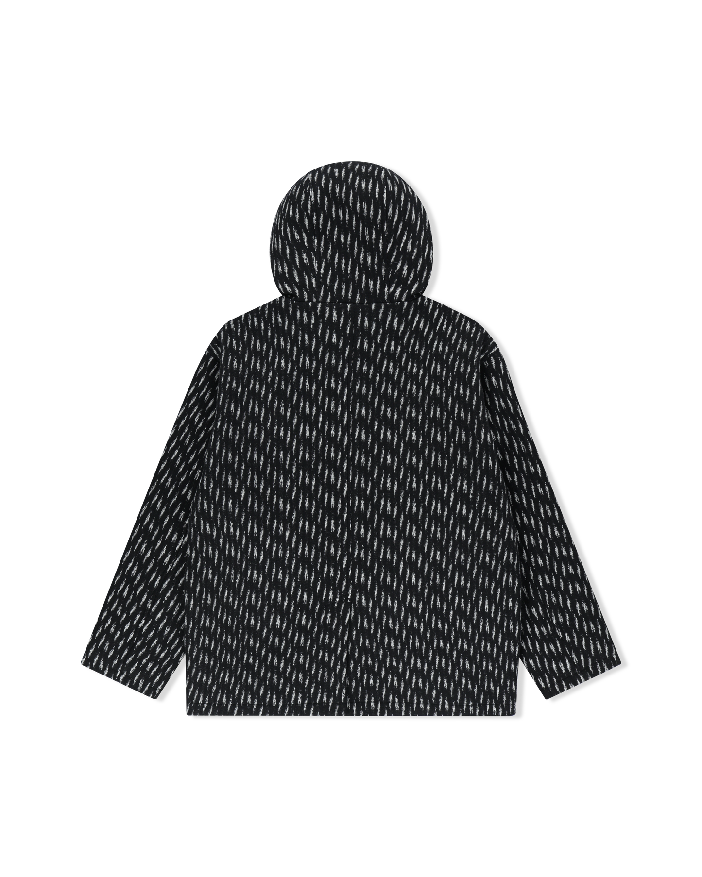 Hooded Wool Zip Coat