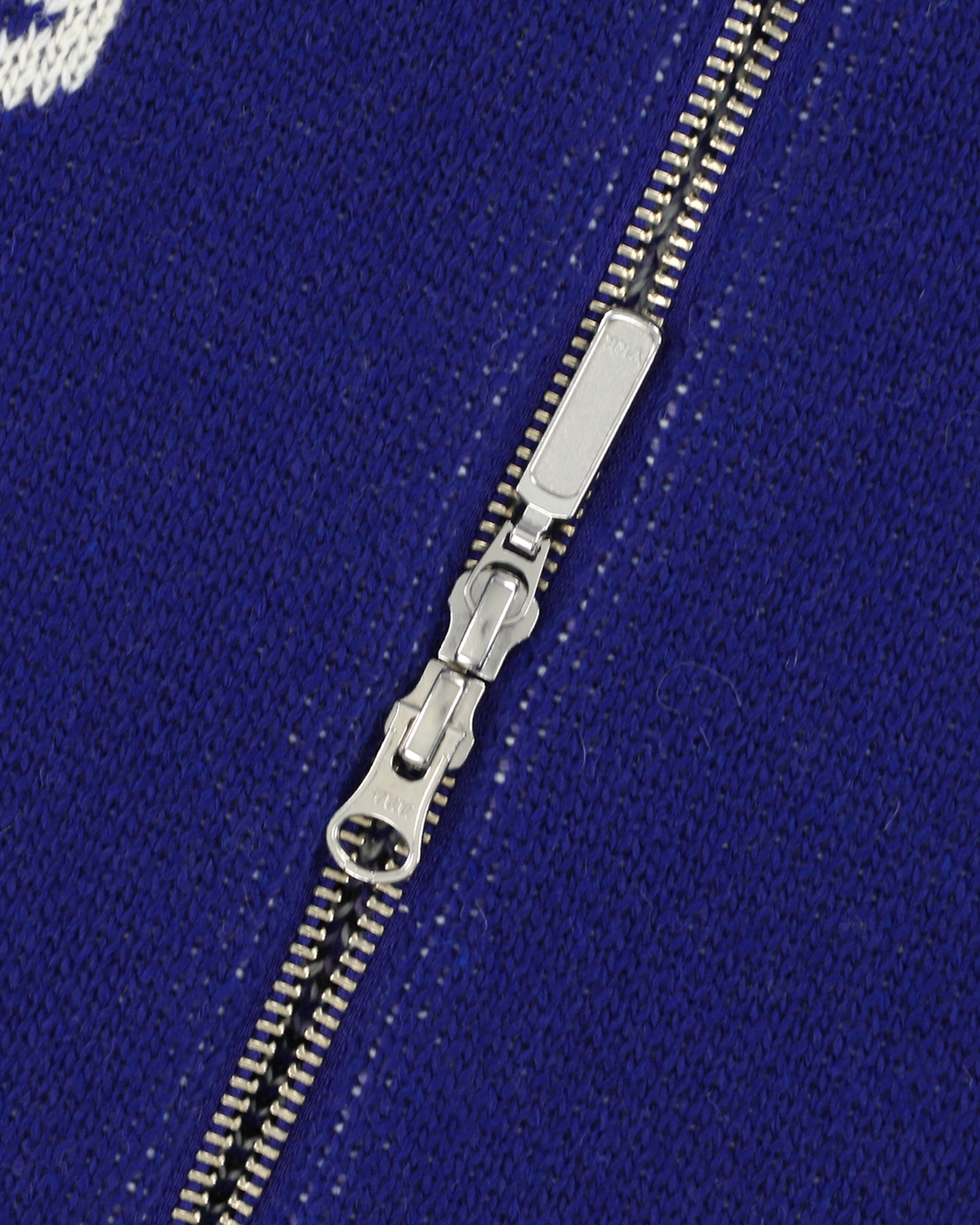 Y.E.S Dice Full Zip-up Knit Cardigan